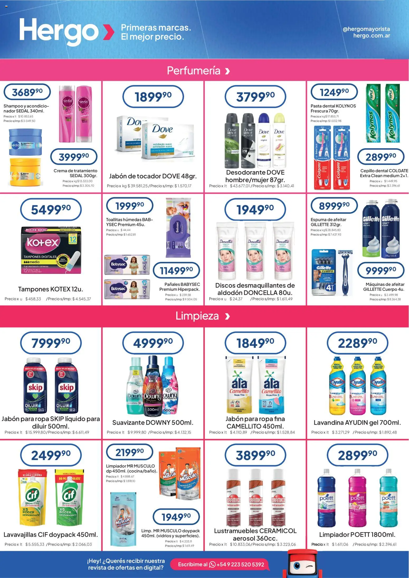 Hergo catálogo │ válido desde el 16/09/2026 | Página: 5 | Productos: Cerámico, Lavavajillas, Espuma de afeitar, Pañales
