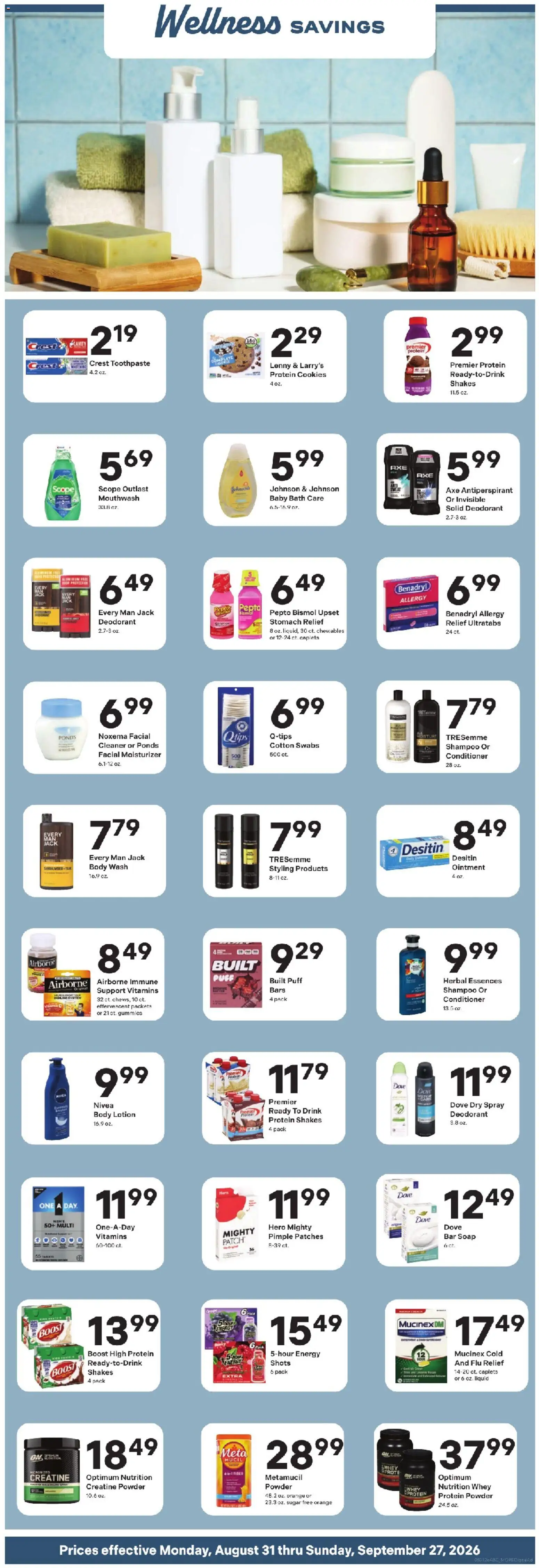 Coborn's - Weekly Ad - valid from 08/26/2026 | Page: 10 | Products: Protein Powder, Shampoo, Bar Soap, Body Wash