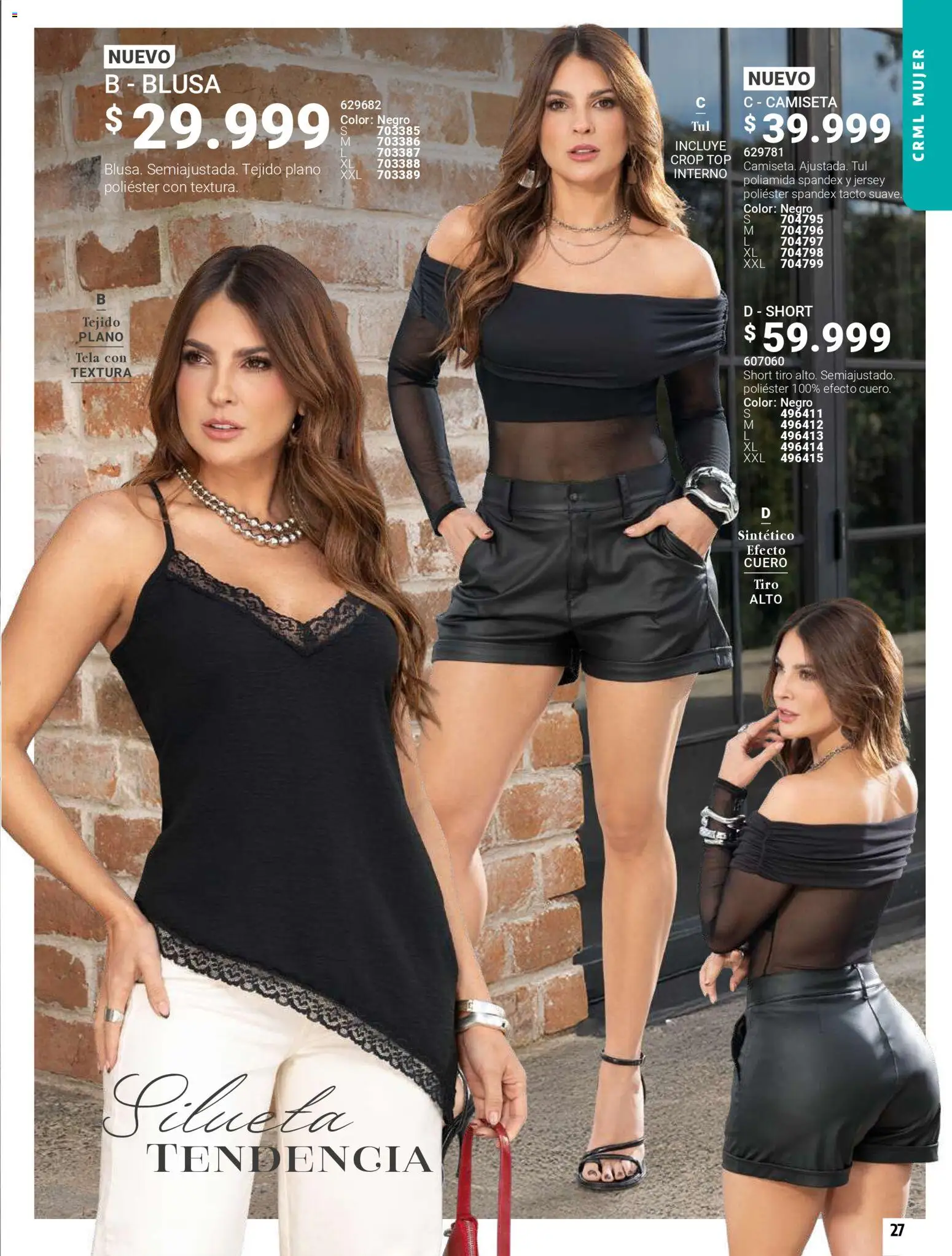 Carmel revista - valida desde el 01/04/2026 | Página: 27 | Productos: Short, Camiseta, Top, Blusa