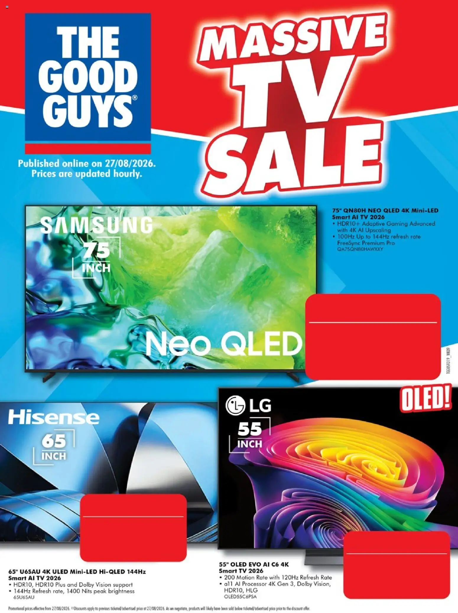 The Good Guys catalogue - valid from 26/08/2026 | Page: 2 | Products: Tv, Smart tv