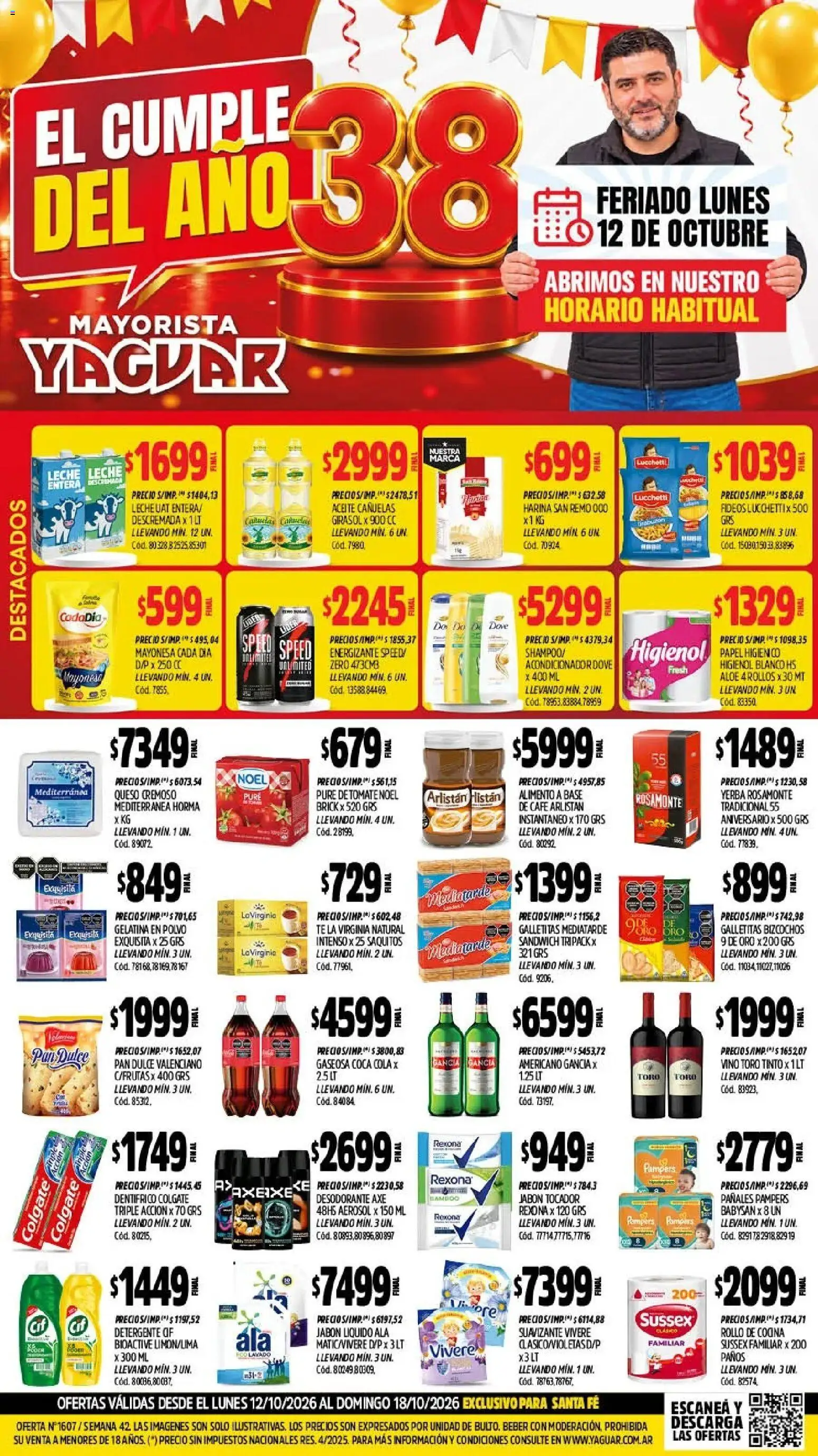Yaguar - Oferta Semanal Santa Fé │ válido desde el 12/10/2026 | Página: 1