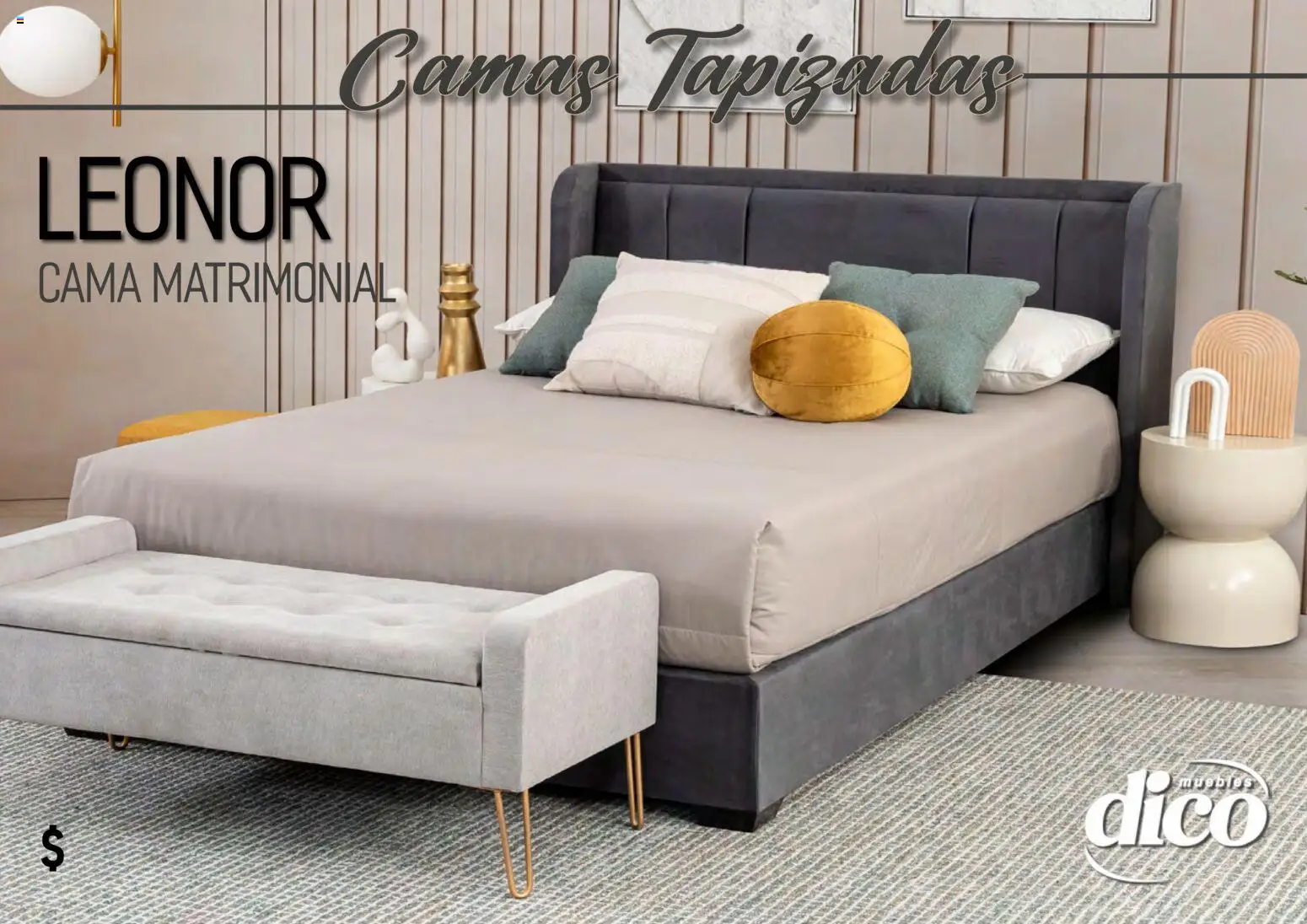 Nuevas ofertas de Muebles Dico válidas en toda la República Mexicana desde el 01.04.2026. ¡Encuentra las mejores ofertas en Muebles Dico catálogo Camas tapizadas ! | Página: 40 | Productos: Cama