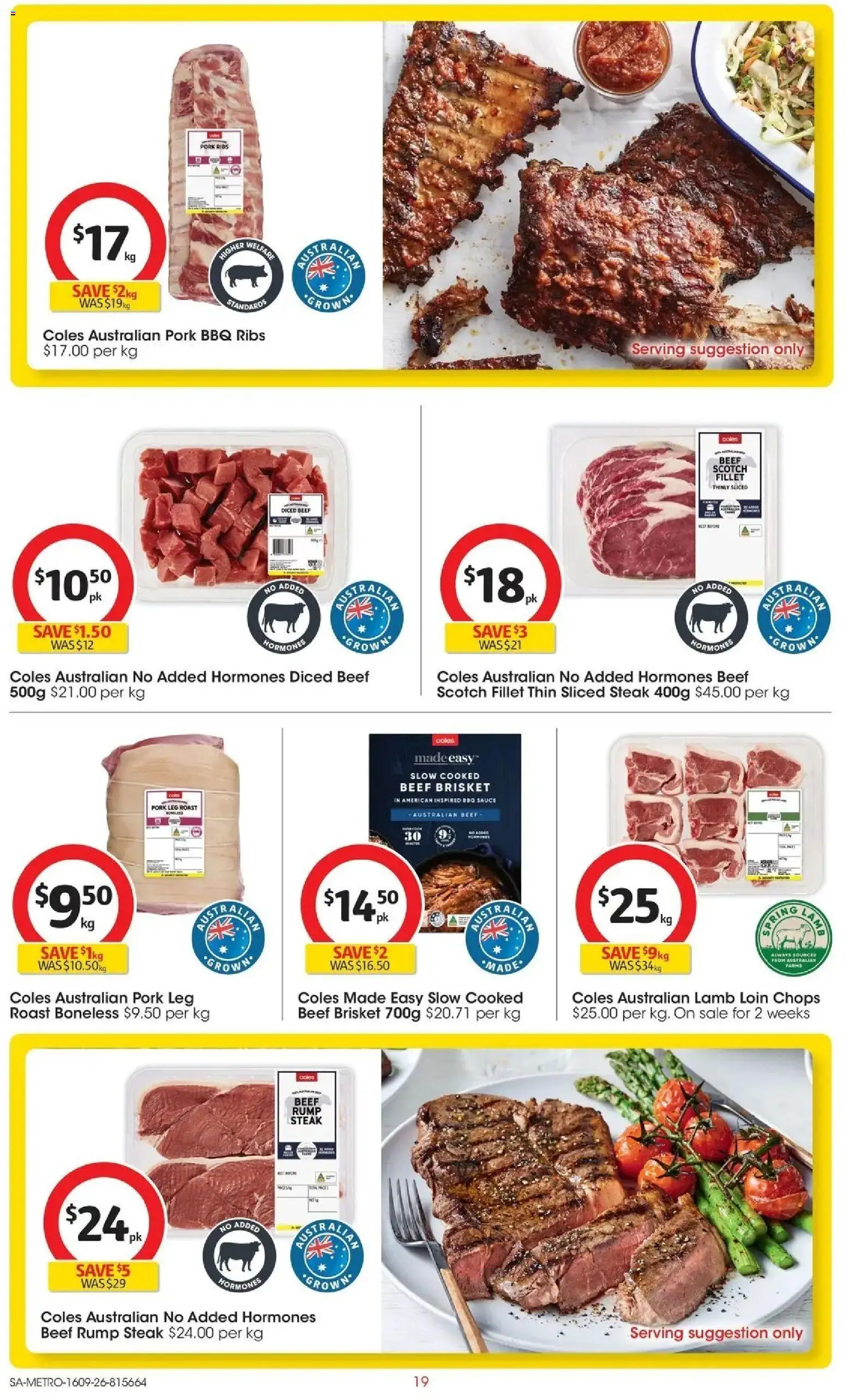 ﻿Coles catalogue valid from 16/09/2026 > Online Australia | Page: 19 | Products: BBQ Sauce, Beef, Steak, Fillet