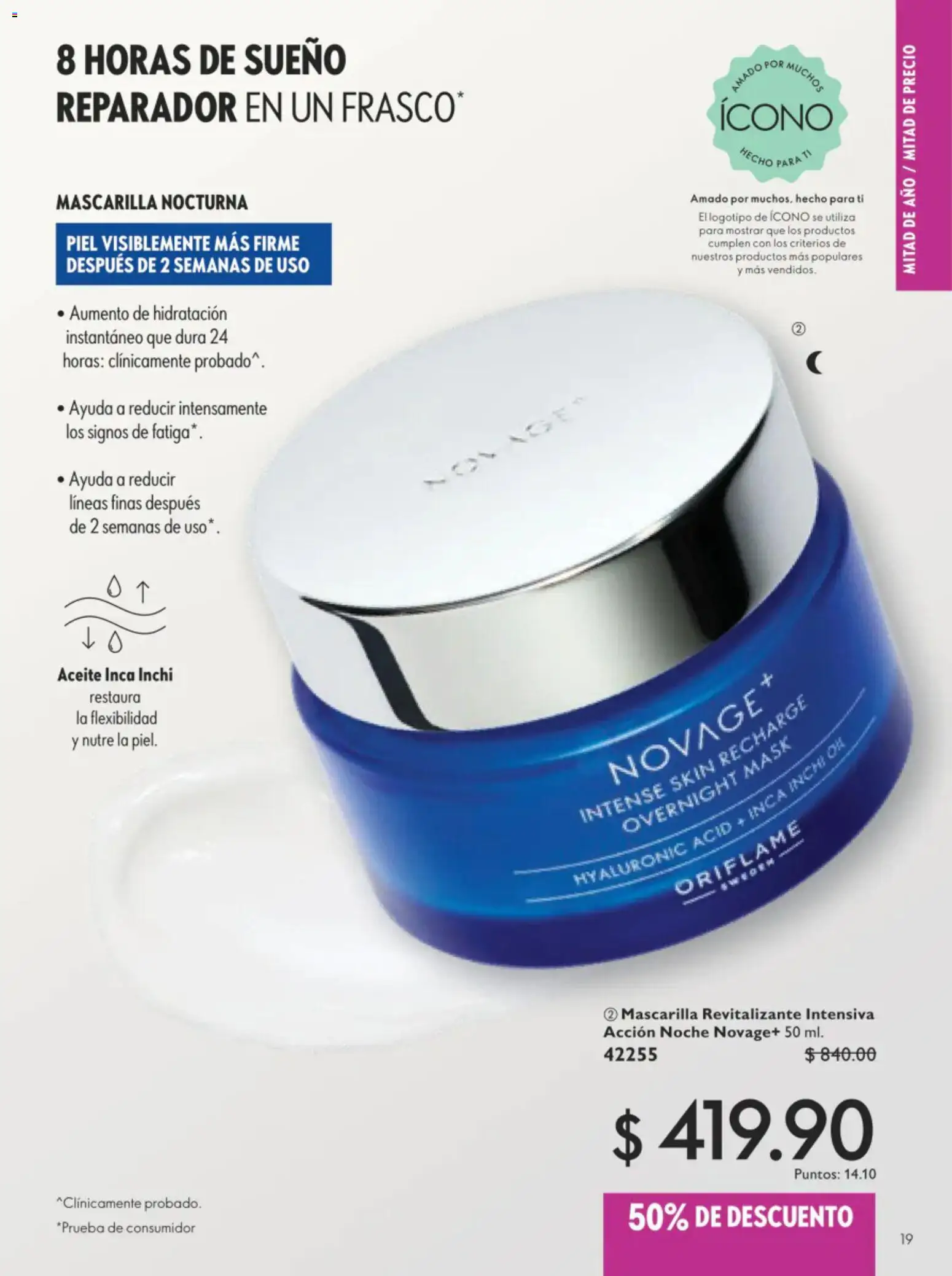 Nuevas ofertas de Oriflame válidas en toda la República Mexicana desde el 11/07/2026. ¡Encuentra las mejores ofertas en Oriflame campaña 10 2026! | Página: 19 | Productos: Aceite, Mascarilla