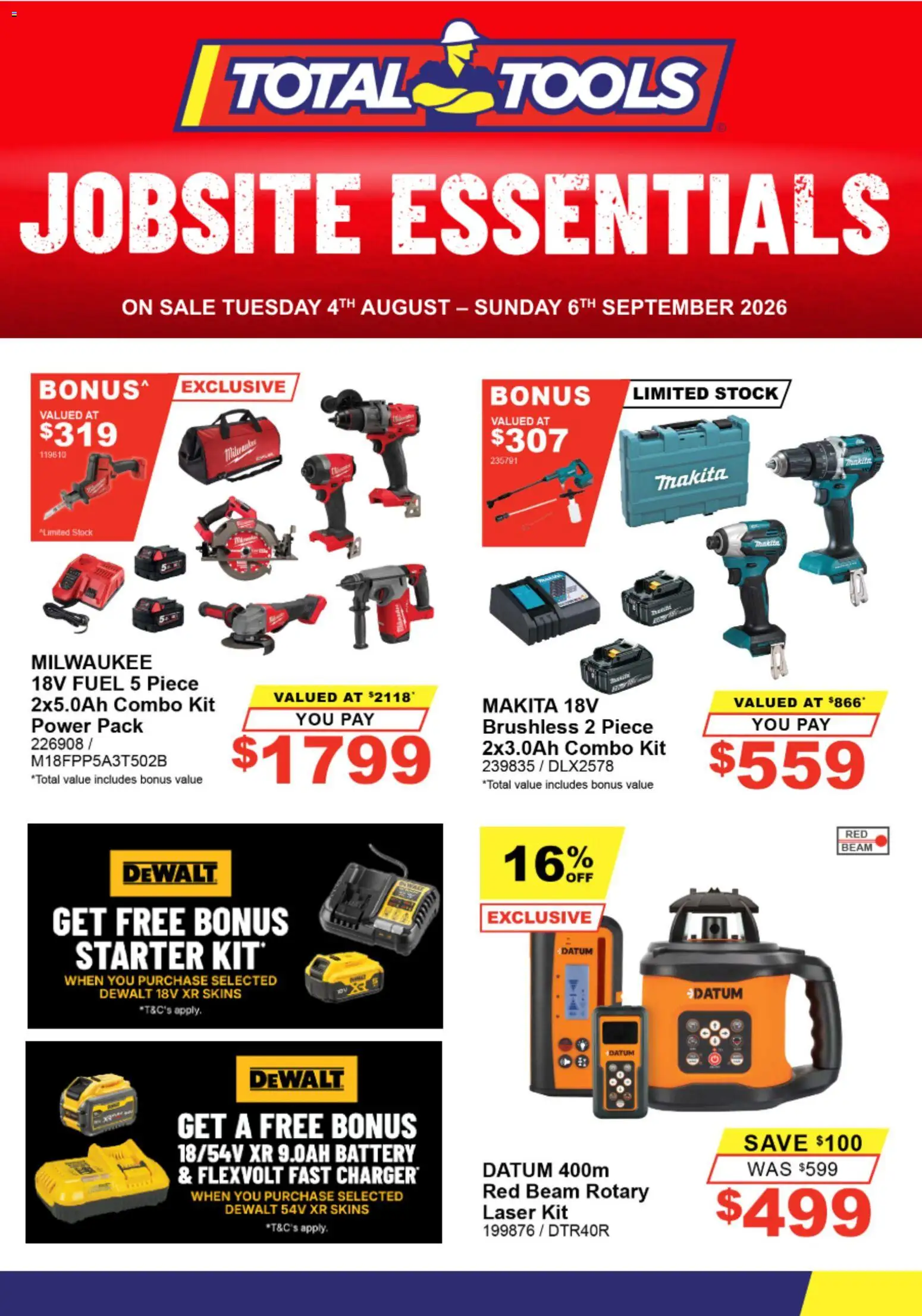 Total Tools catalogue - valid from 04/08/2026 | Page: 1