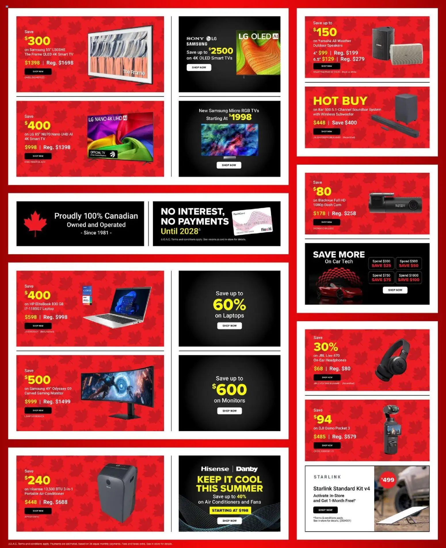 Visions flyer valid from Jul 3, 2026 | Page: 2 | Products: Monitor, Tv, Headphones, Conditioner