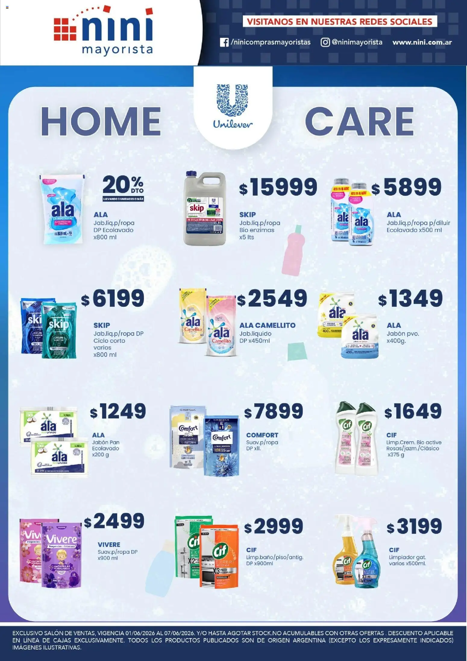 NINI Mayorista ofertas │ válido desde el 01.06.2026 | Página: 12 | Productos: Fragancia, Jabón, Pala, Pan