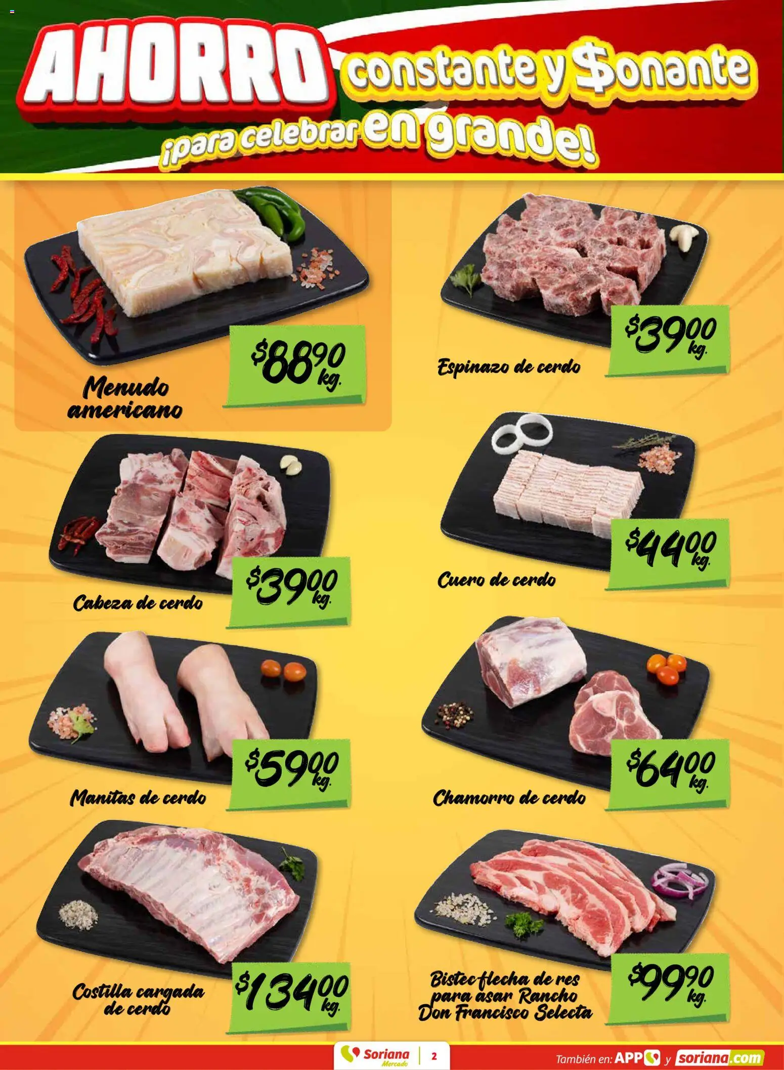 Nuevas ofertas de Soriana válidas en toda la República Mexicana desde el 04/09/2026. ¡Encuentra las mejores ofertas en Soriana Fin de Semana Mercado! | Página: 2