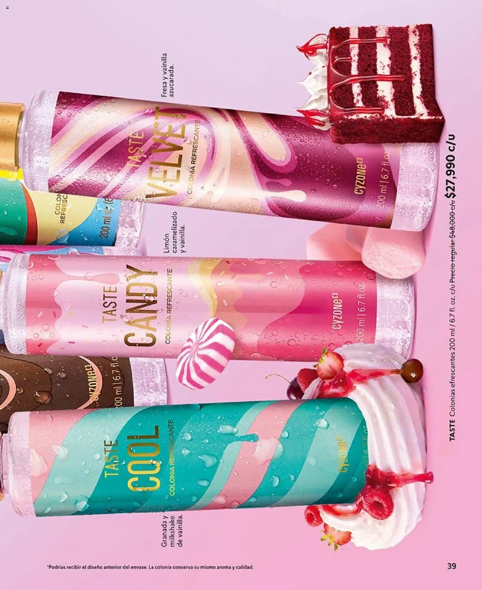 CyZone revista - valida desde el 07/09/2026 | Página: 39 | Productos: Fresa, Limón, Granada, Vainilla