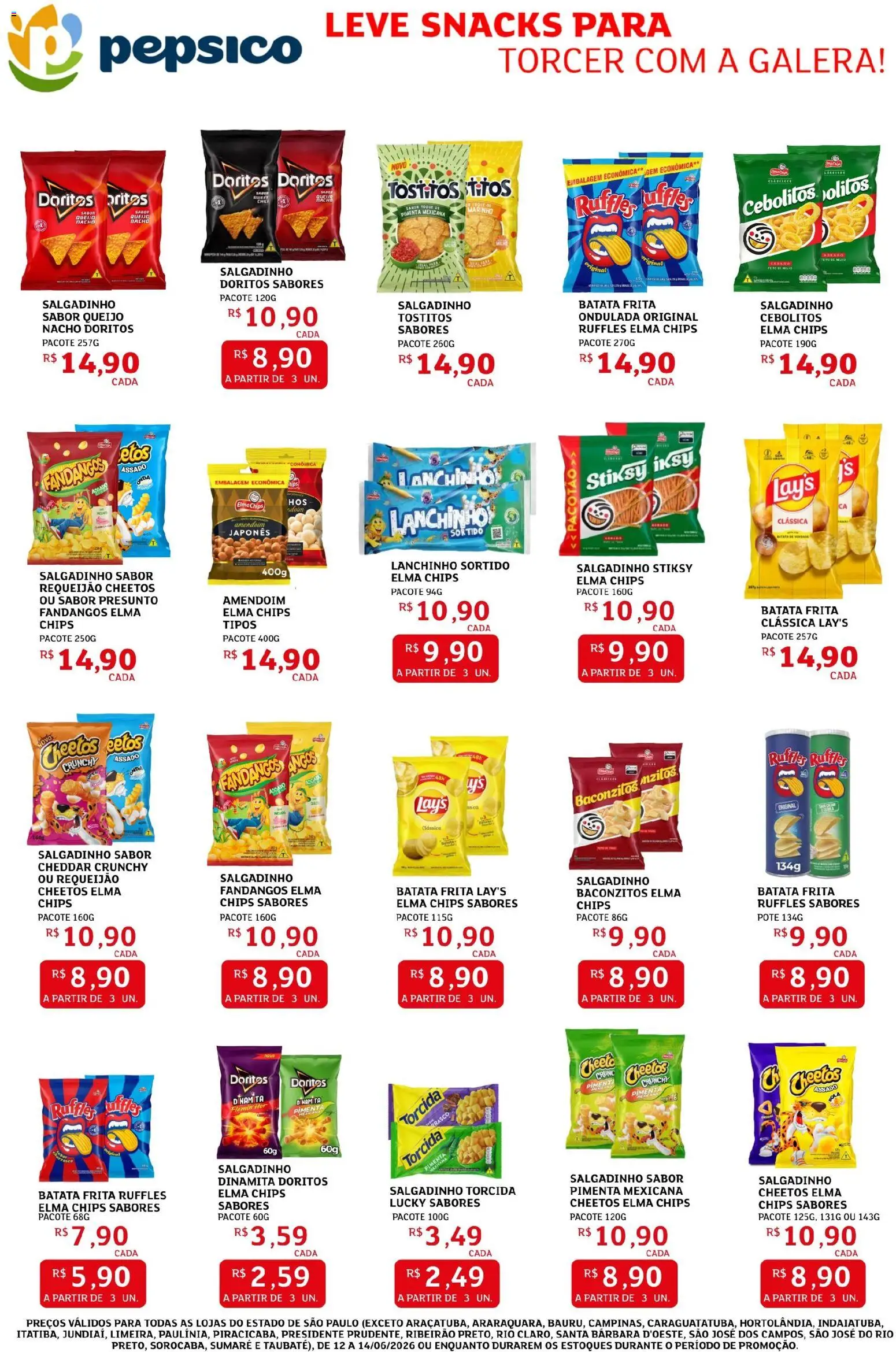 Assaí Atacadista Folheto - válido de 12.06.2026 | Página: 2 | Produtos: Amendoim, Elma Chips, Queijo, Presunto