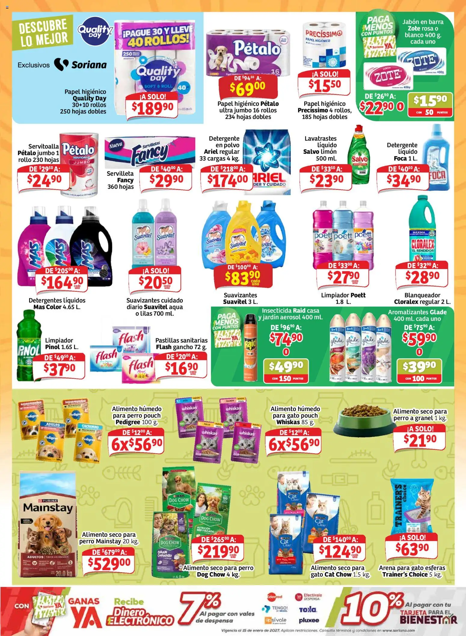 Nuevas ofertas de Soriana válidas en toda la República Mexicana desde el 25/09/2026. ¡Encuentra las mejores ofertas en Soriana Mercado - Ahorro constante y sonante Mercado Nacional! | Página: 5 | Productos: Detergente, Papel higiénico, Barra, Servilletas