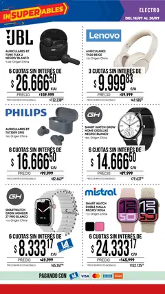 Vista previa La Anonima catálogo válido desde el 16/07/2026 | Página: 31 | Productos: Auriculares, Malla