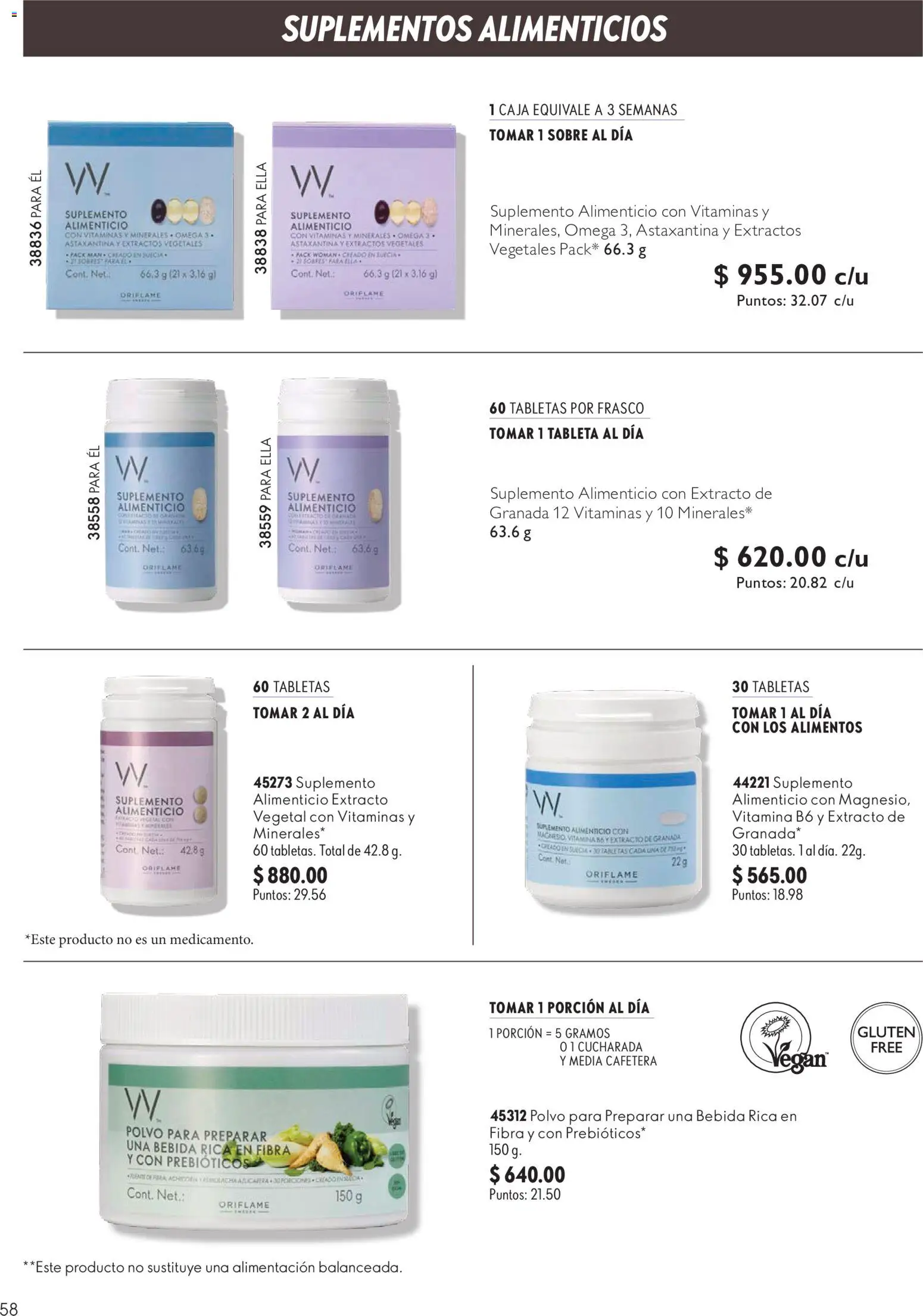 Nuevas ofertas de Oriflame válidas en toda la República Mexicana desde el 03/10/2026. ¡Encuentra las mejores ofertas en Oriflame campaña 14 2026! | Página: 58