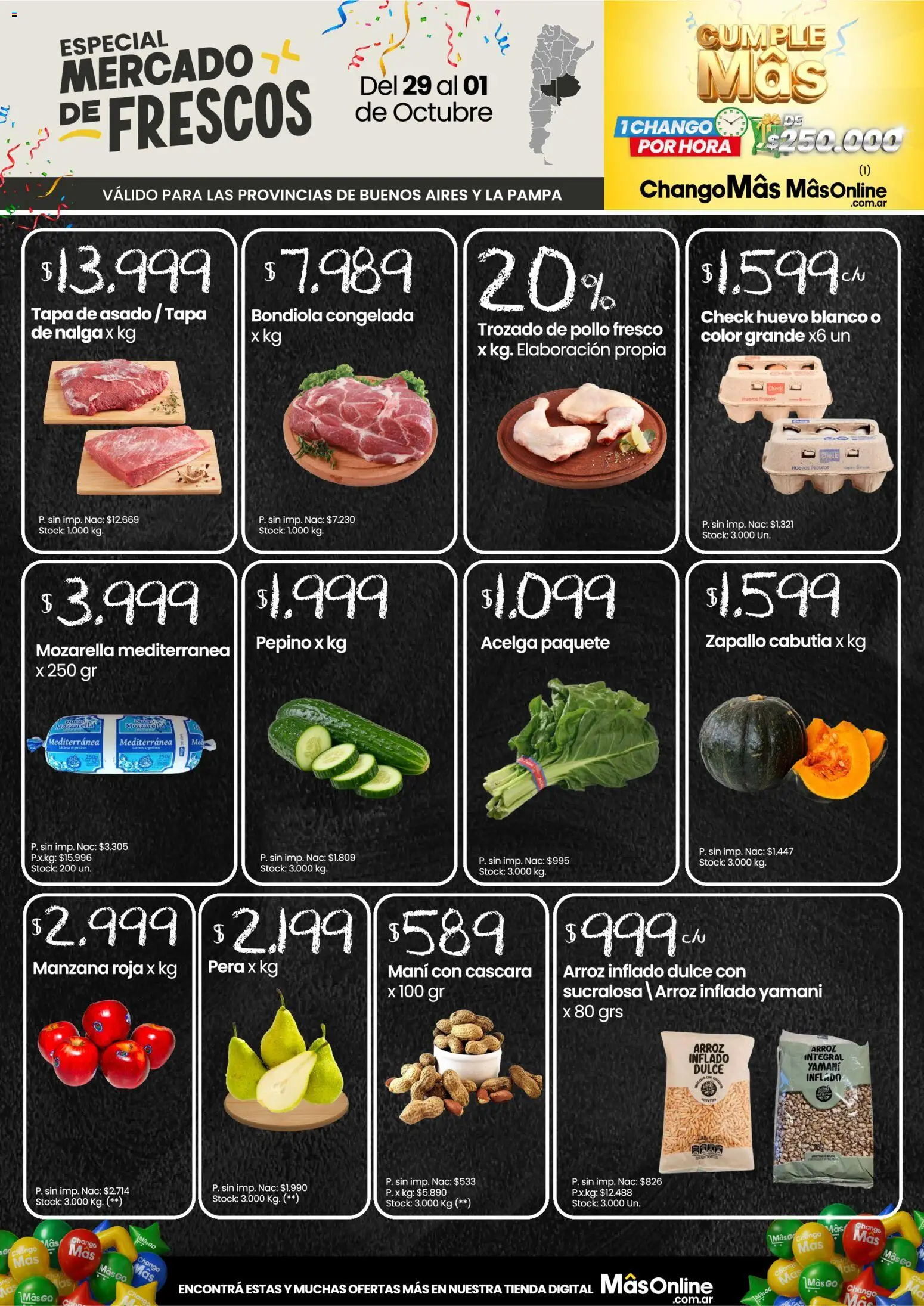 Changomas - Mercado de Frescos │ válido desde el 29/09/2026 | Página: 1