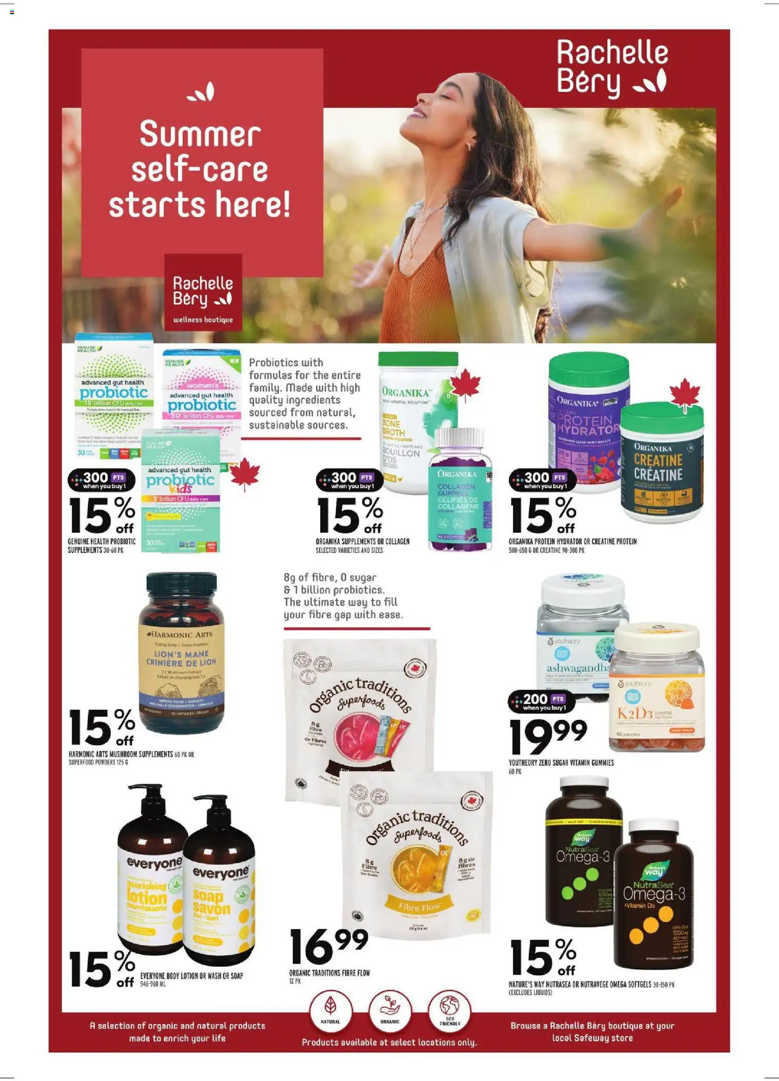 Safeway flyer valid from Jul 9, 2026 | Page: 25 | Products: Powder, Body lotion, Soap