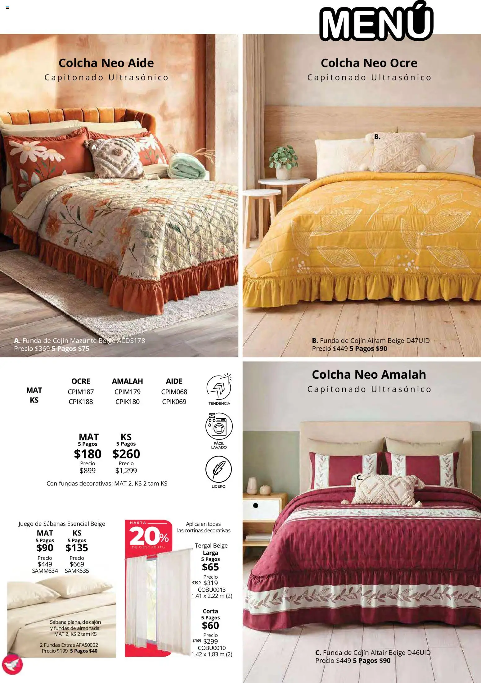 Nuevas ofertas de Colchas Concord válidas en toda la República Mexicana desde el 15/10/2026. ¡Encuentra las mejores ofertas en Colchas Concord catálogo! | Página: 108