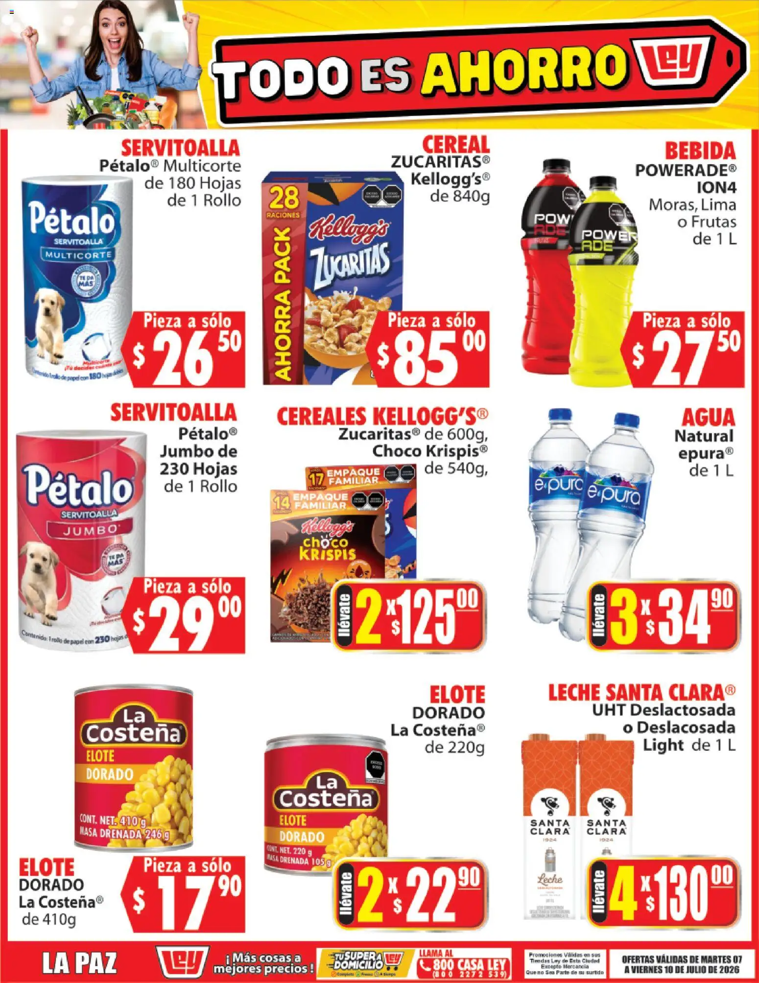 Nuevas ofertas de Casa Ley válidas en toda la República Mexicana desde el 07/07/2026. ¡Encuentra las mejores ofertas en Casa Ley folleto Todo es ahorro! | Página: 5