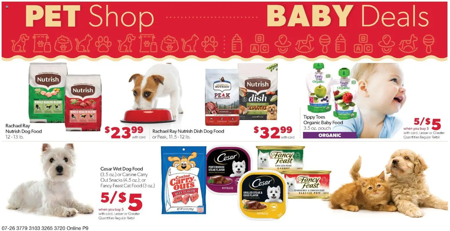 Family Fare Weekly Ad - ND - valid from 07/26/2026 | Page: 13 | Products: Dog Food, Cat Food, Eggs, Baby food