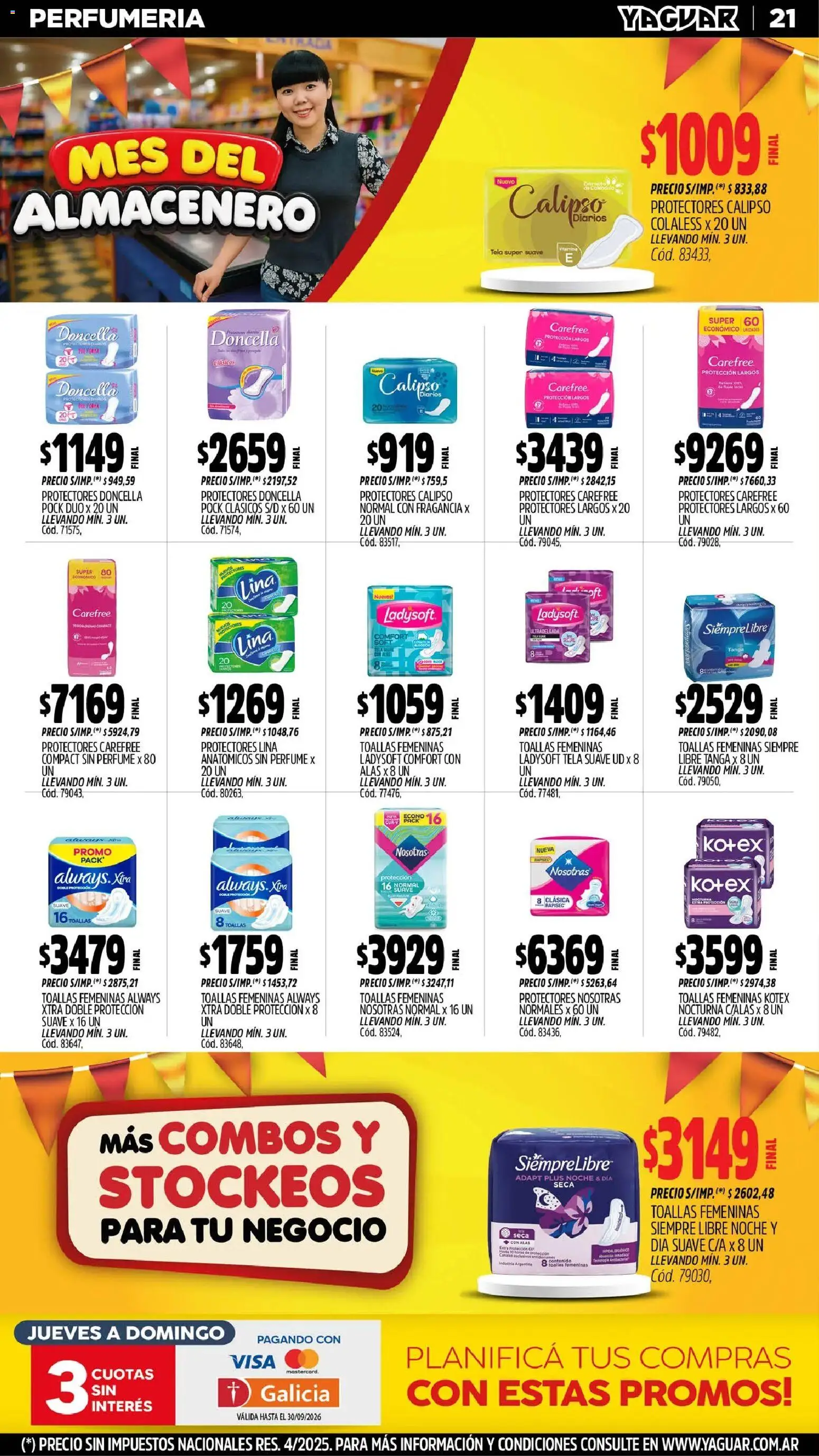 Yaguar - Oferta Semanal Mendoza │ válido desde el 31/08/2026 | Página: 21 | Productos: Perfume, Fragancia, Diarios, Huevos