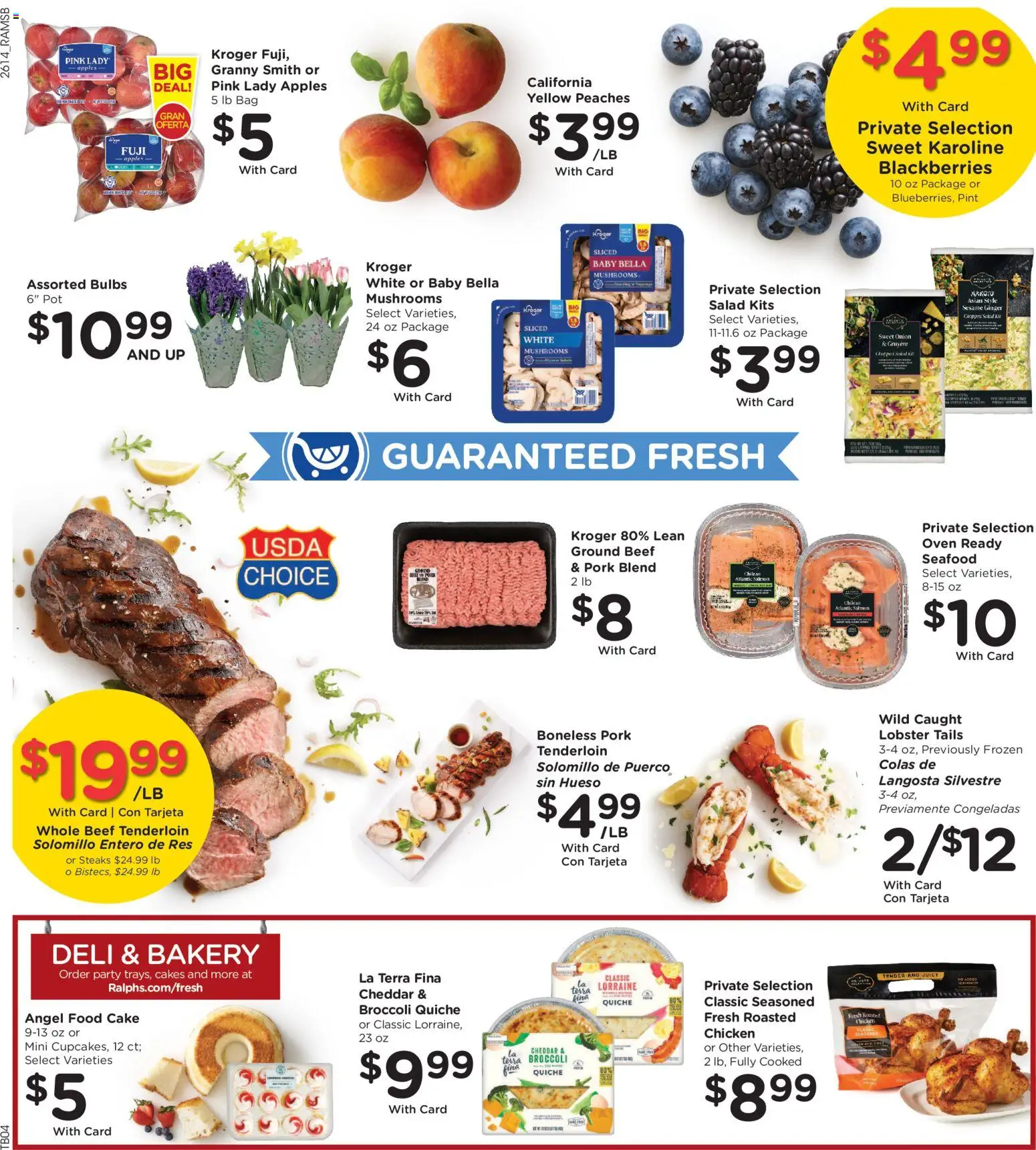 Ralphs Weekly Ad - valid from 06.05.2026 | Page: 10 | Products: Peaches, Ginger, Mushrooms, Apples