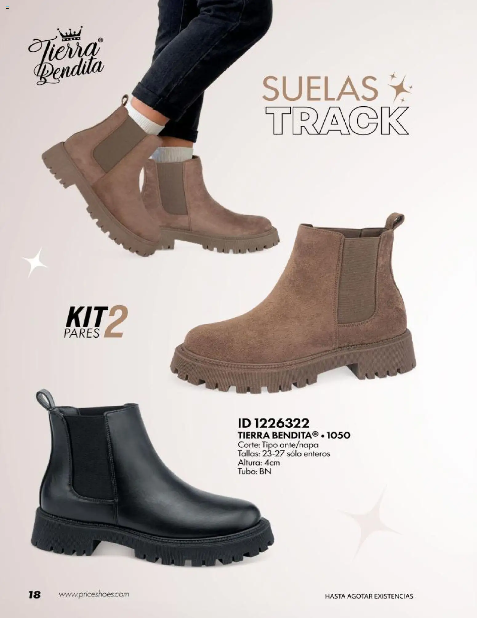 Nuevas ofertas de Price Shoes válidas en toda la República Mexicana desde el 20/10/2026. ¡Encuentra las mejores ofertas en Price Shoes catálogo Kit´s! | Página: 18