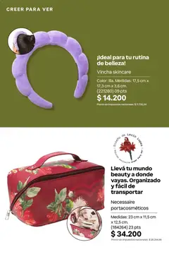 Vista previa Catálogo Natura Ciclo 7 válido desde el 06.05.2026 | Página: 268 | Productos: Vincha, Portacosmeticos