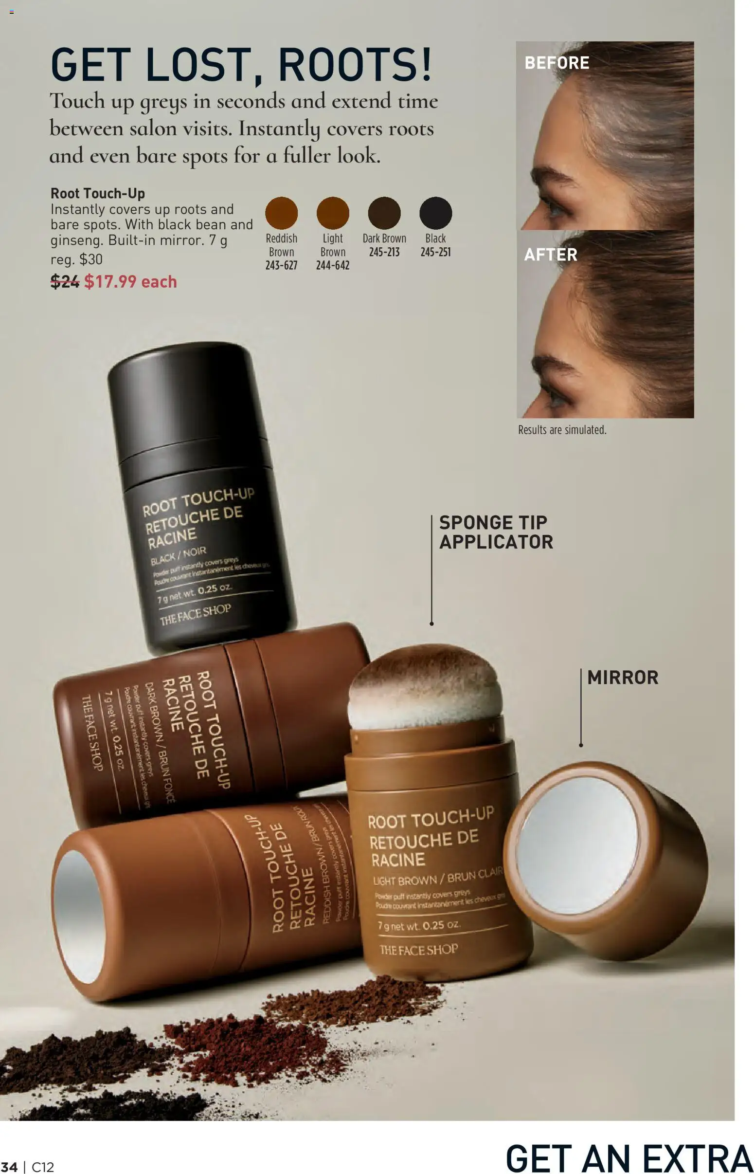 Avon flyer valid from 04.06.2026 | Page: 34 | Products: Powder, Sponge, Hair color, Mirror