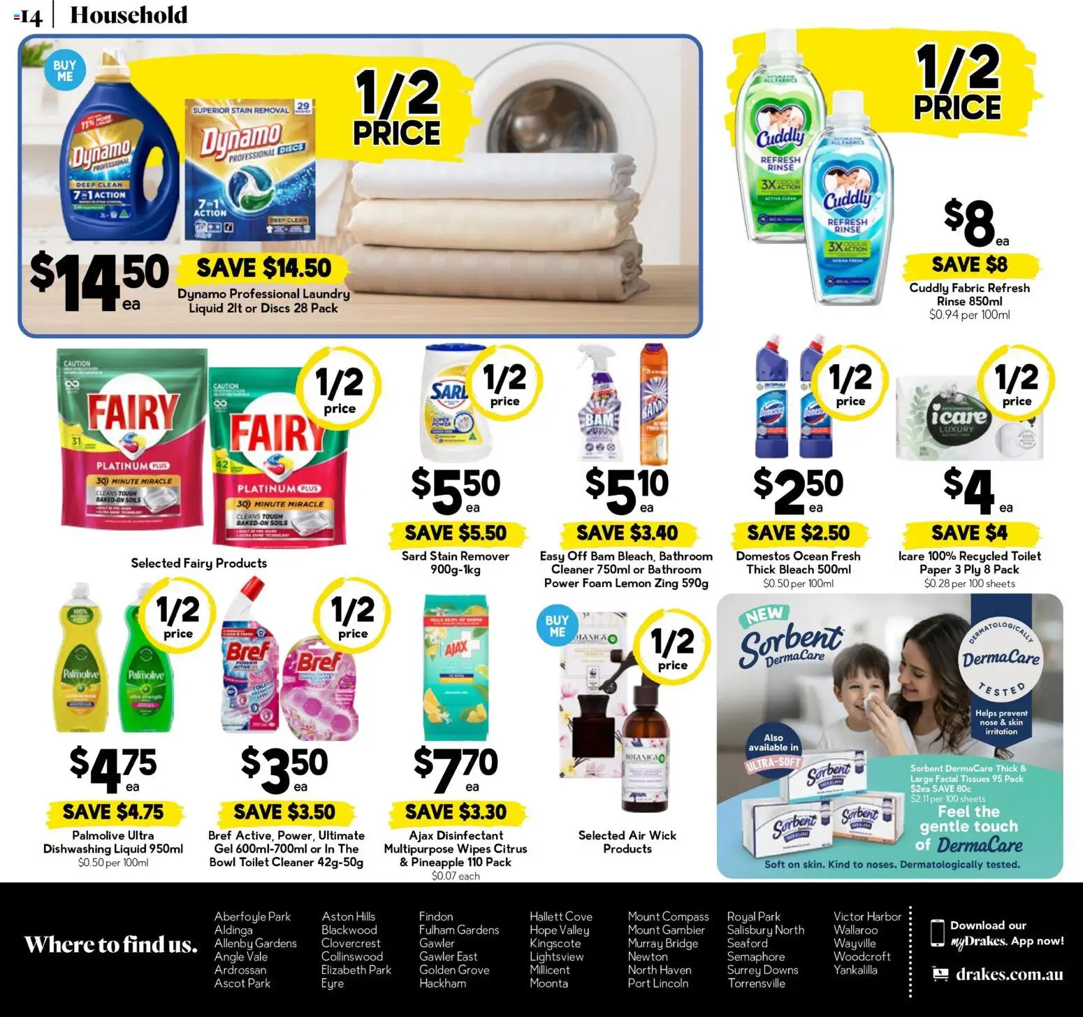 Drakes catalogue - valid from 10.06.2026 | Page: 3 | Products: Household, Lemon, Laundry, Tissues