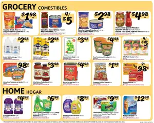 Preview of Fresco y Más weekly ads valid from 09/30/2026 | Page: 6 | Products: Pan, Olives, Pasta, Tuna in water