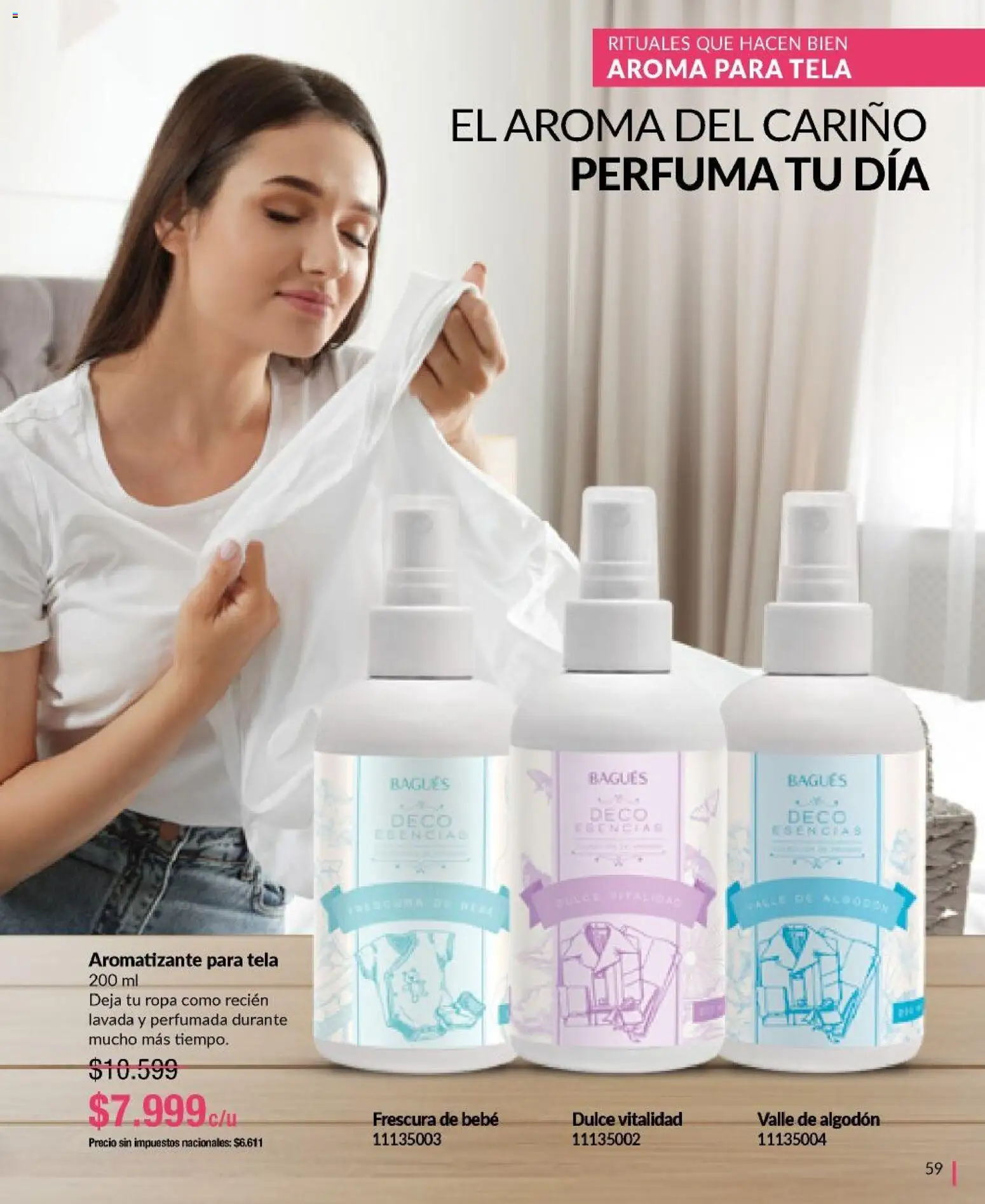 Bagués - Catálogo │ válido desde el 29/06/2026 | Página: 59 | Productos: Algodón, Ropa, Esencias