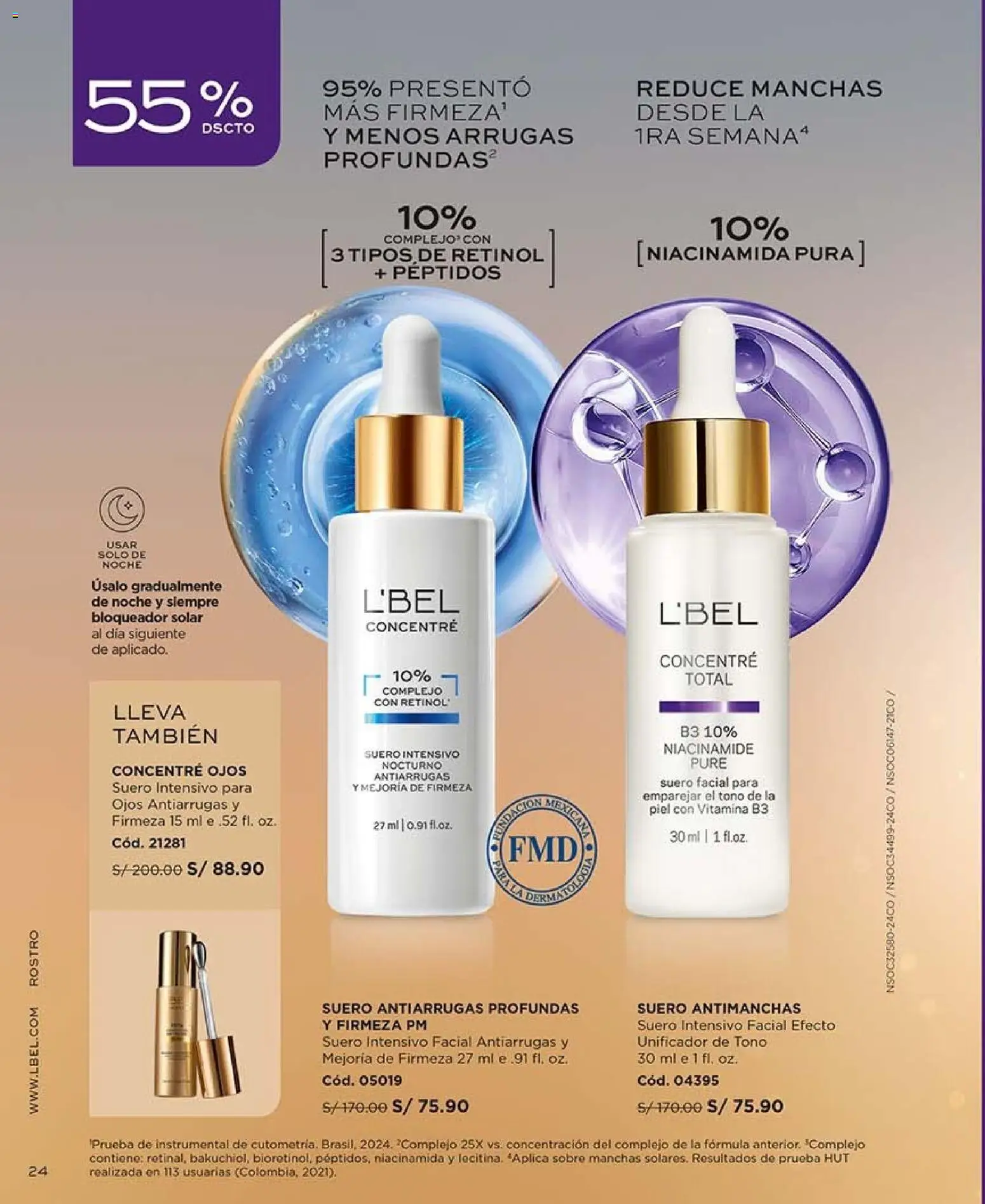 Catálogo L'Bel válido desde 03/10/2026 | Página: 24 | Productos: Bloqueador solar, Puré