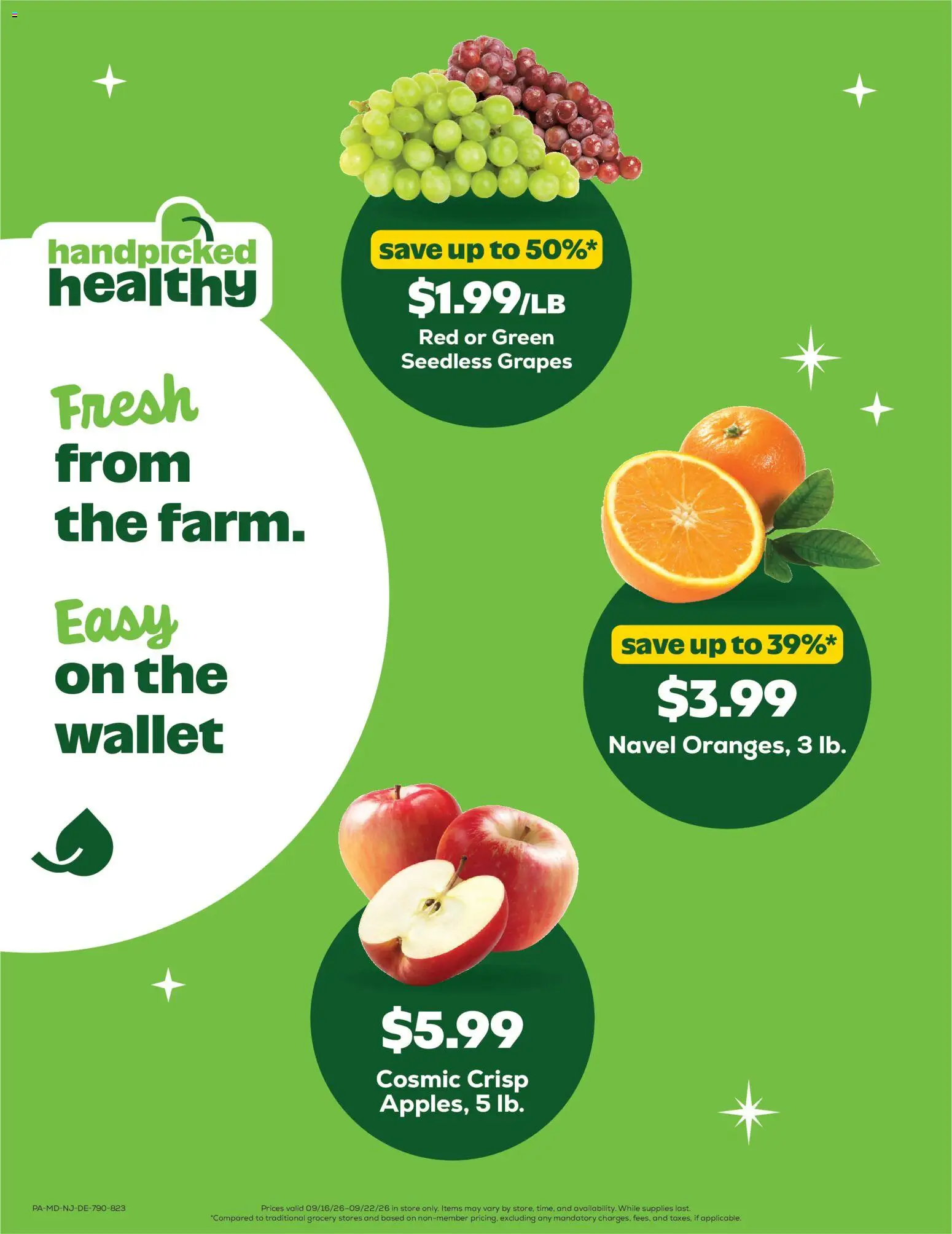 Grocery Outlet Weekly Ad - valid from 09/16/2026 | Page: 4 | Products: Wallet, Grapes, Seedless grapes