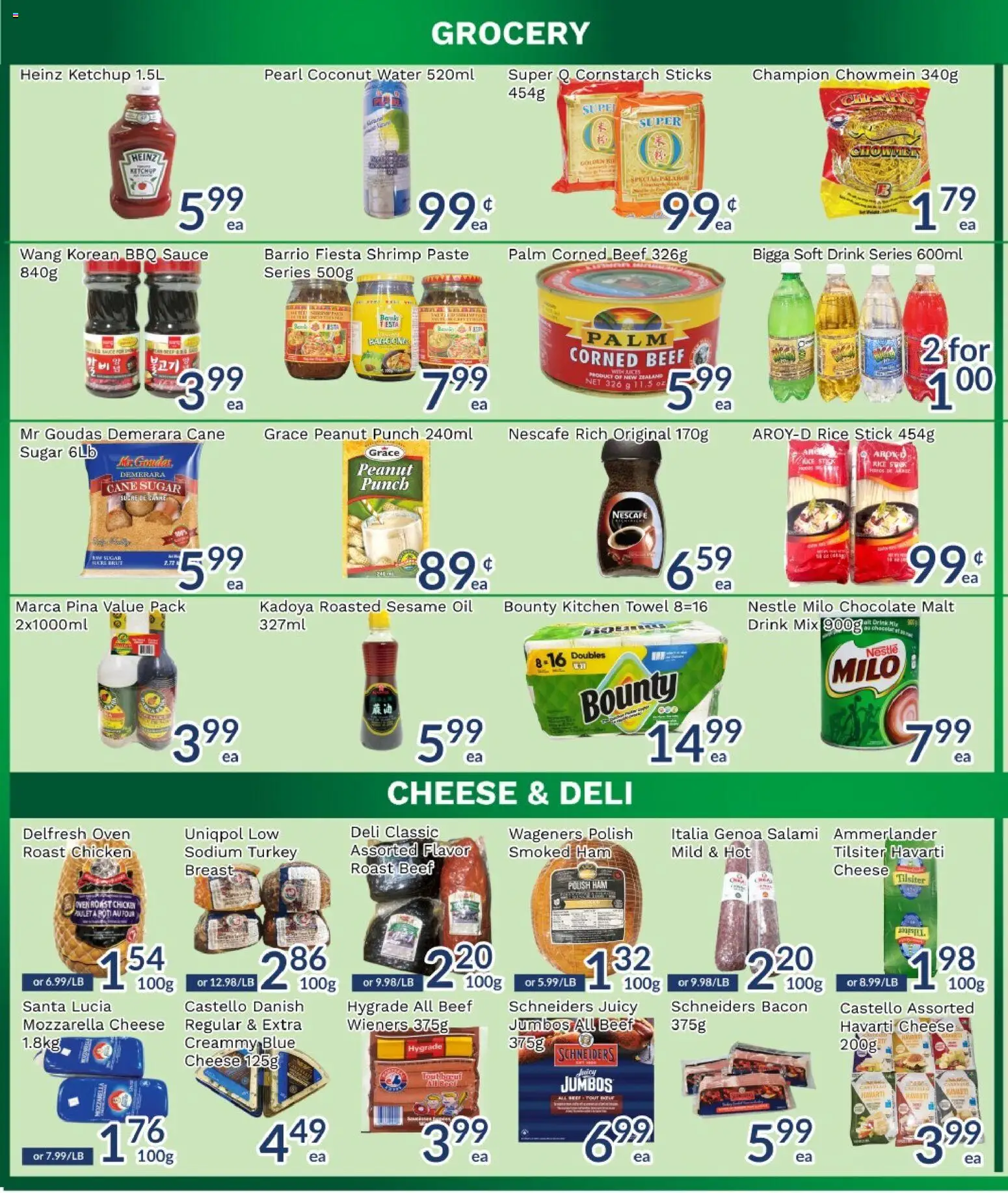 Oceans flyer valid from Aug 7, 2026 | Page: 2 | Products: Rice, Mozzarella, Chocolate, Salami