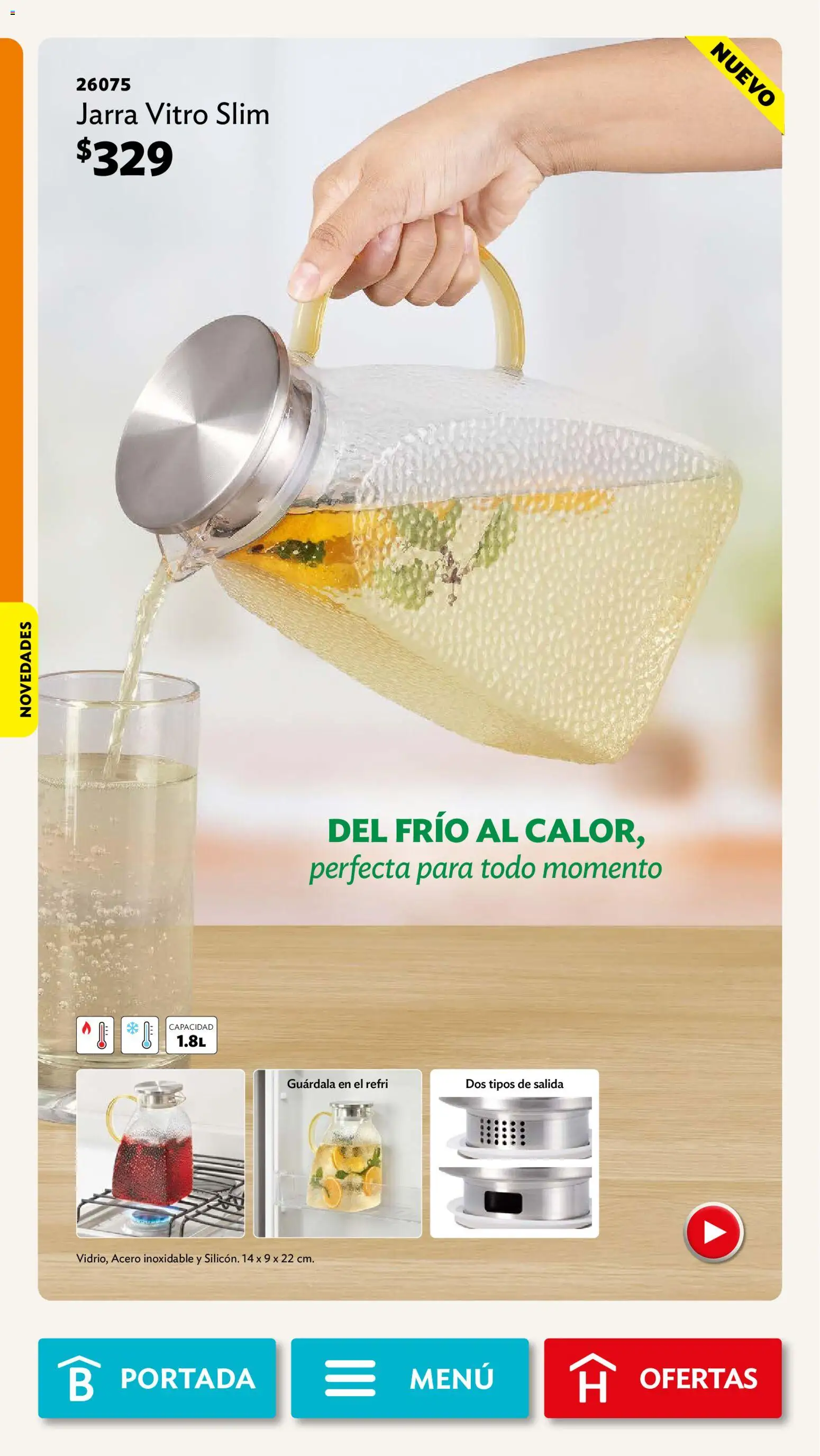 Nuevas ofertas de Betterware válidas en toda la República Mexicana desde el 31/08/2026. ¡Encuentra las mejores ofertas en Betterware campaña 9 2026! | Página: 36 | Productos: Jarra