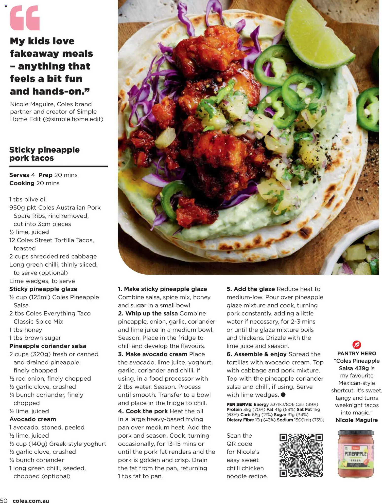 Coles catalogue - valid from 01/10/2026 | Page: 50 | Products: Tortillas, Lime, Lime juice, Food processor