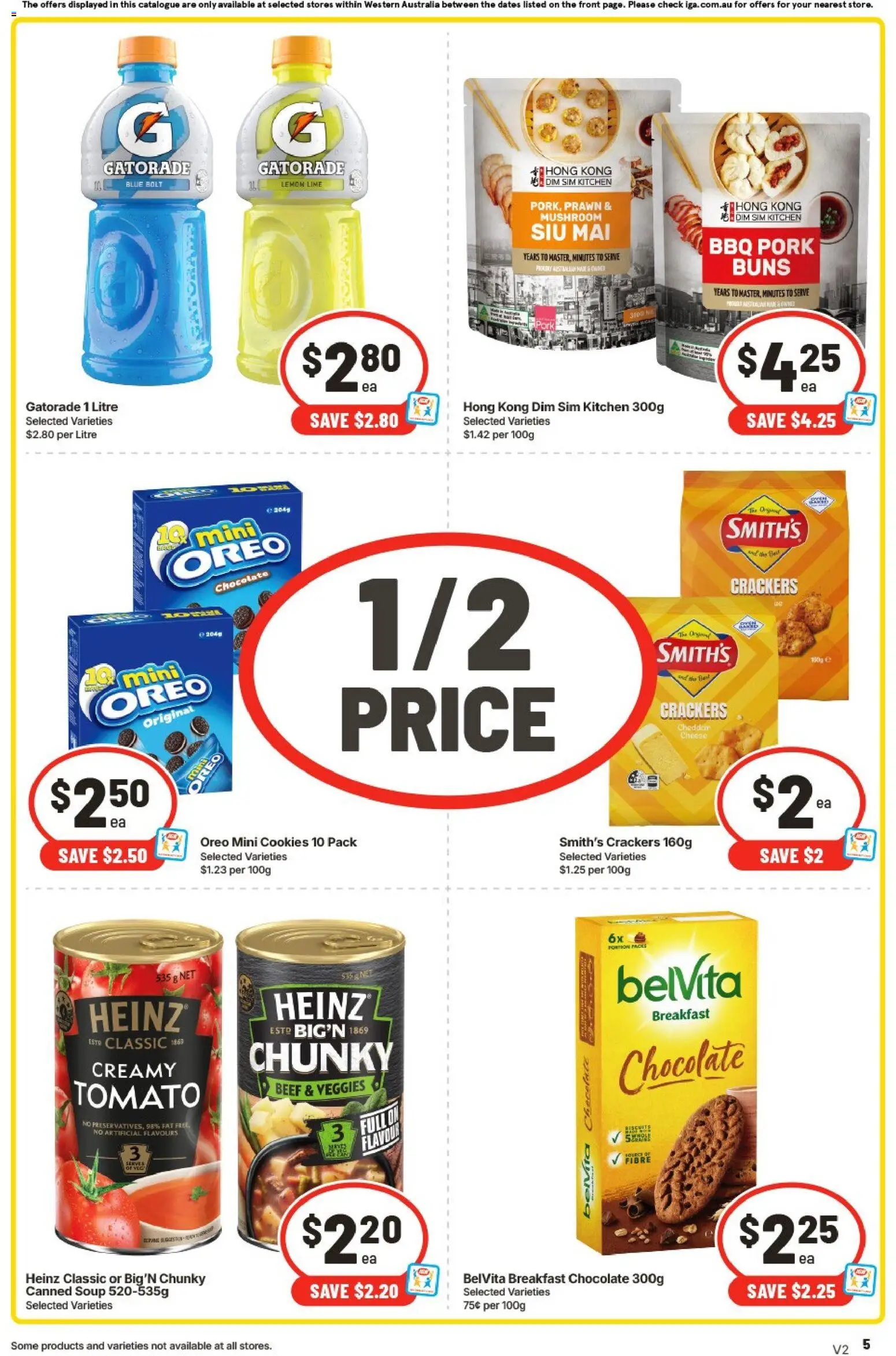 IGA catalogue - valid from 12/08/2026 | Page: 5 | Products: Pork, Tomato, Cheddar, Cookies