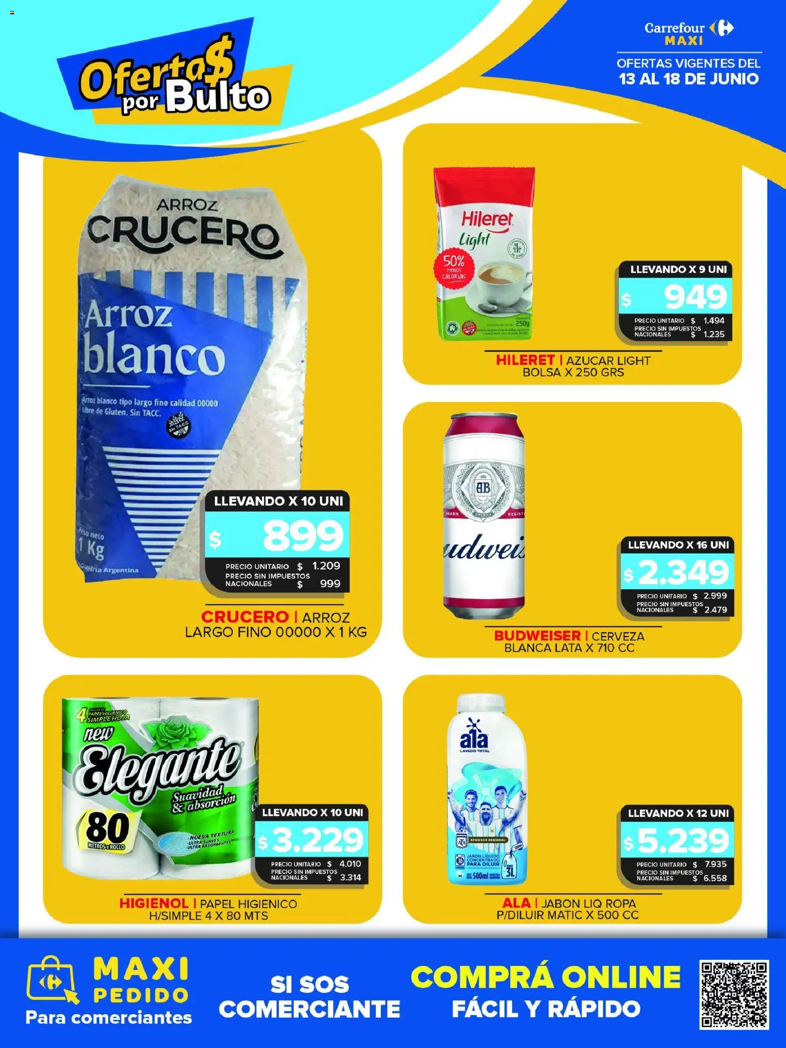 Carrefour Maxi catálogo │ válido desde el 13.06.2026 | Página: 6 | Productos: Bolsa, Peso, Azucar, Ropa