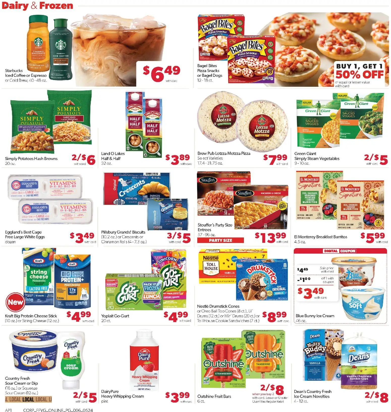Family Fare Weekly Ad - MI - valid from 24.05.2026 | Page: 10 | Products: Cheese, Pizza, Potatoes, Sauce