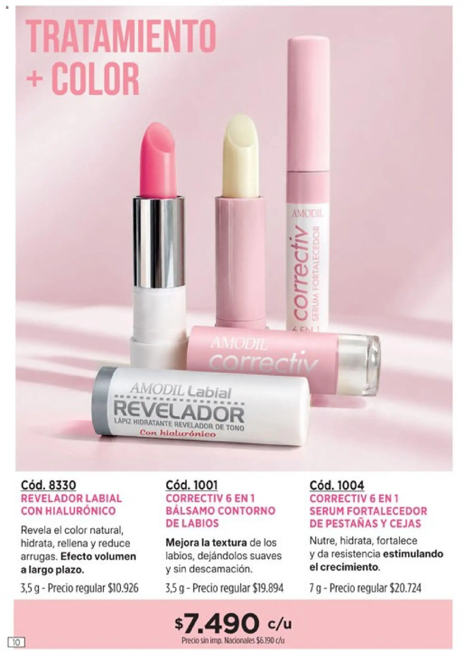 Catálogo Amodil Campaña 16 │ válido desde el 19/09/2026 | Página: 10 | Productos: Serum, Contorno, Bálsamo