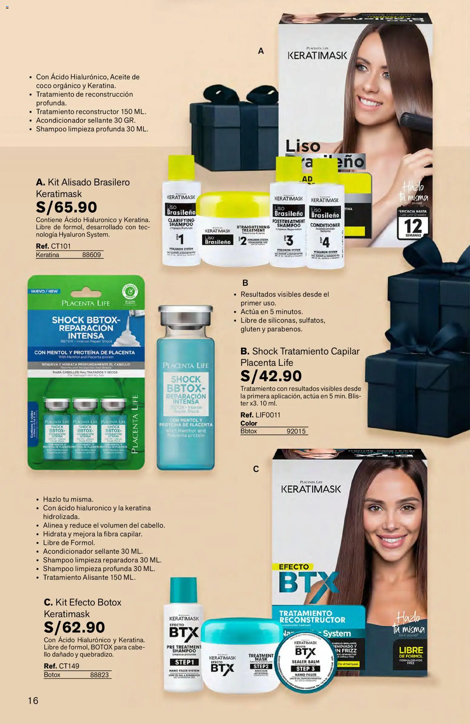 Catálogo Leonisa válido desde 04.06.2026 | Página: 16 | Productos: Shampoo, Acondicionador, Aceite