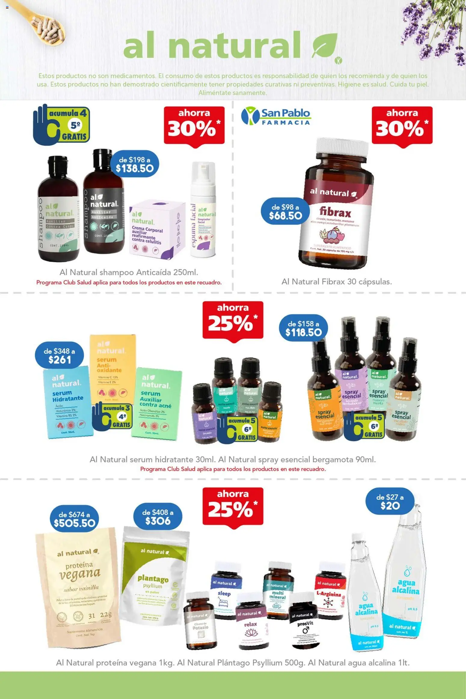 Nuevas ofertas de Farmacia San Pablo válidas en toda la República Mexicana desde el 05.04.2026. ¡Encuentra las mejores ofertas en Farmacia San Pablo catálogo! | Página: 8 | Productos: Serum, Manzana, Polvo, Crema corporal