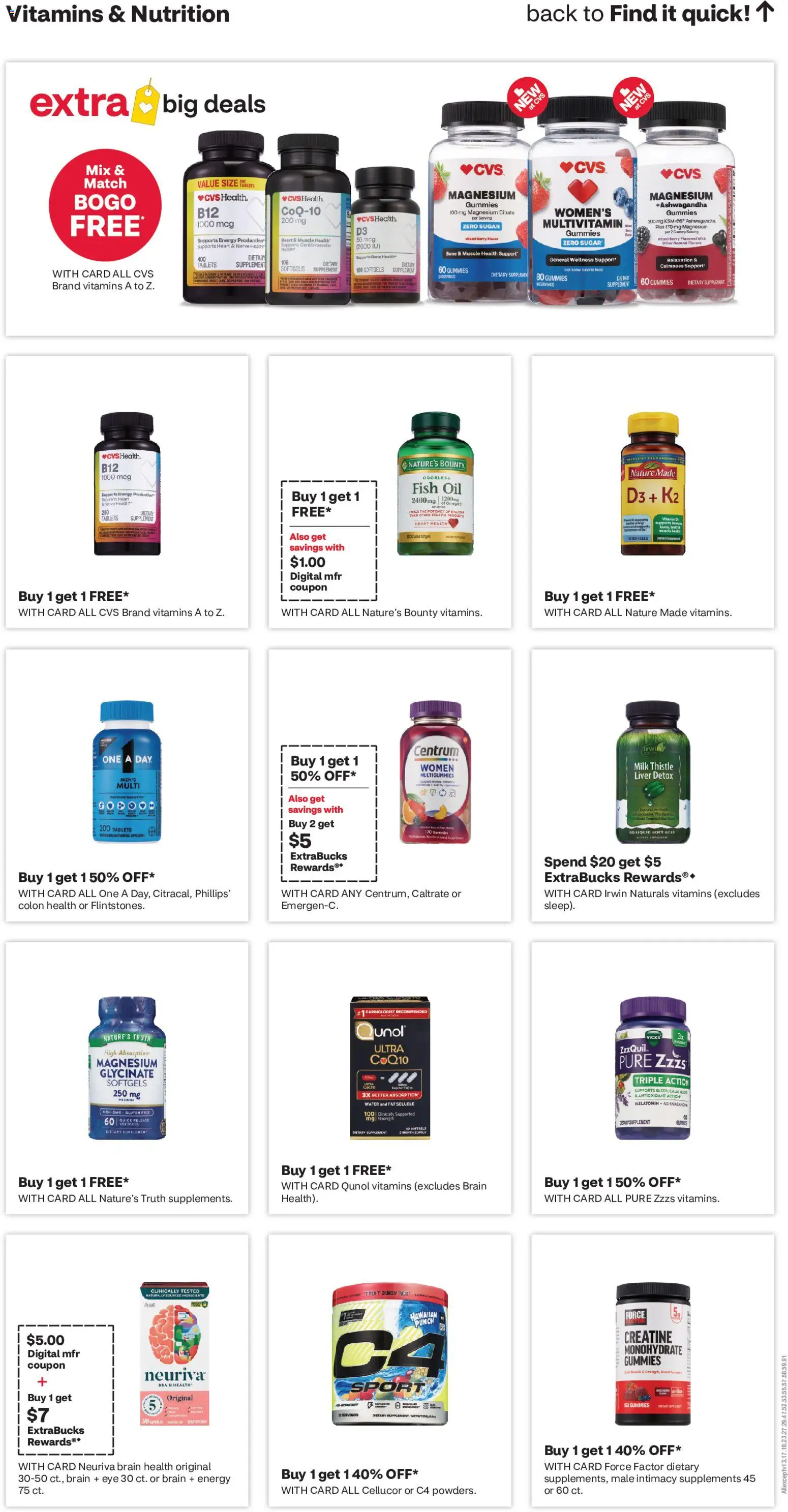 CVS Pharmacy Weekly Ad - valid from 08/09/2026 | Page: 9 | Products: Fish Oil, CoQ10, Creatine, Fish