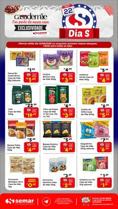 Semar Supermercado ofertas Dia S - Pré-Visualização do folheto da loja Semar Supermercado, válido de 22/08/2026
