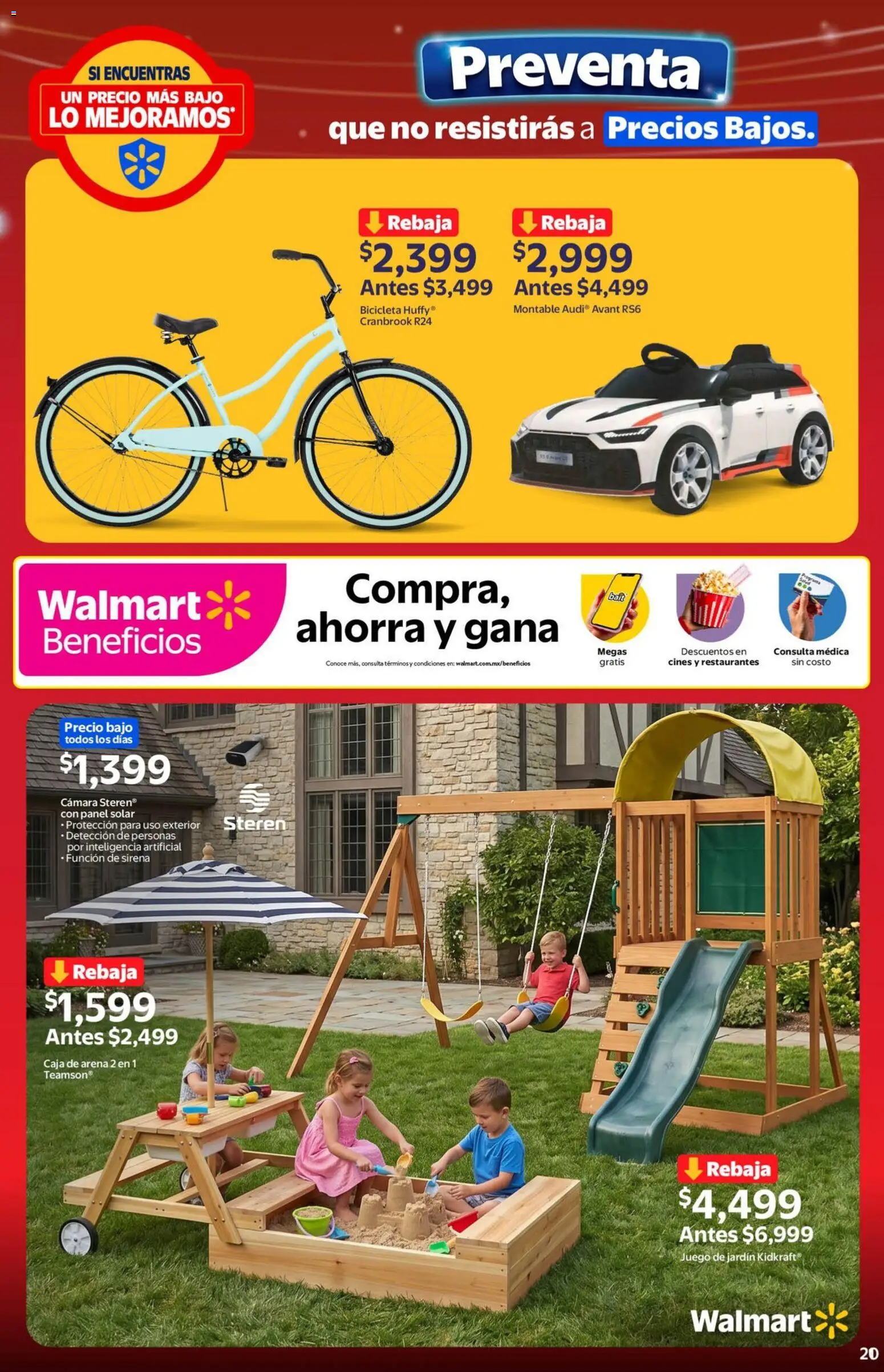 Nuevas ofertas de Walmart válidas en toda la República Mexicana desde el 22.05.2026. ¡Encuentra las mejores ofertas en Walmart folleto Preventa gue no resistirás a precios bajos! | Página: 21