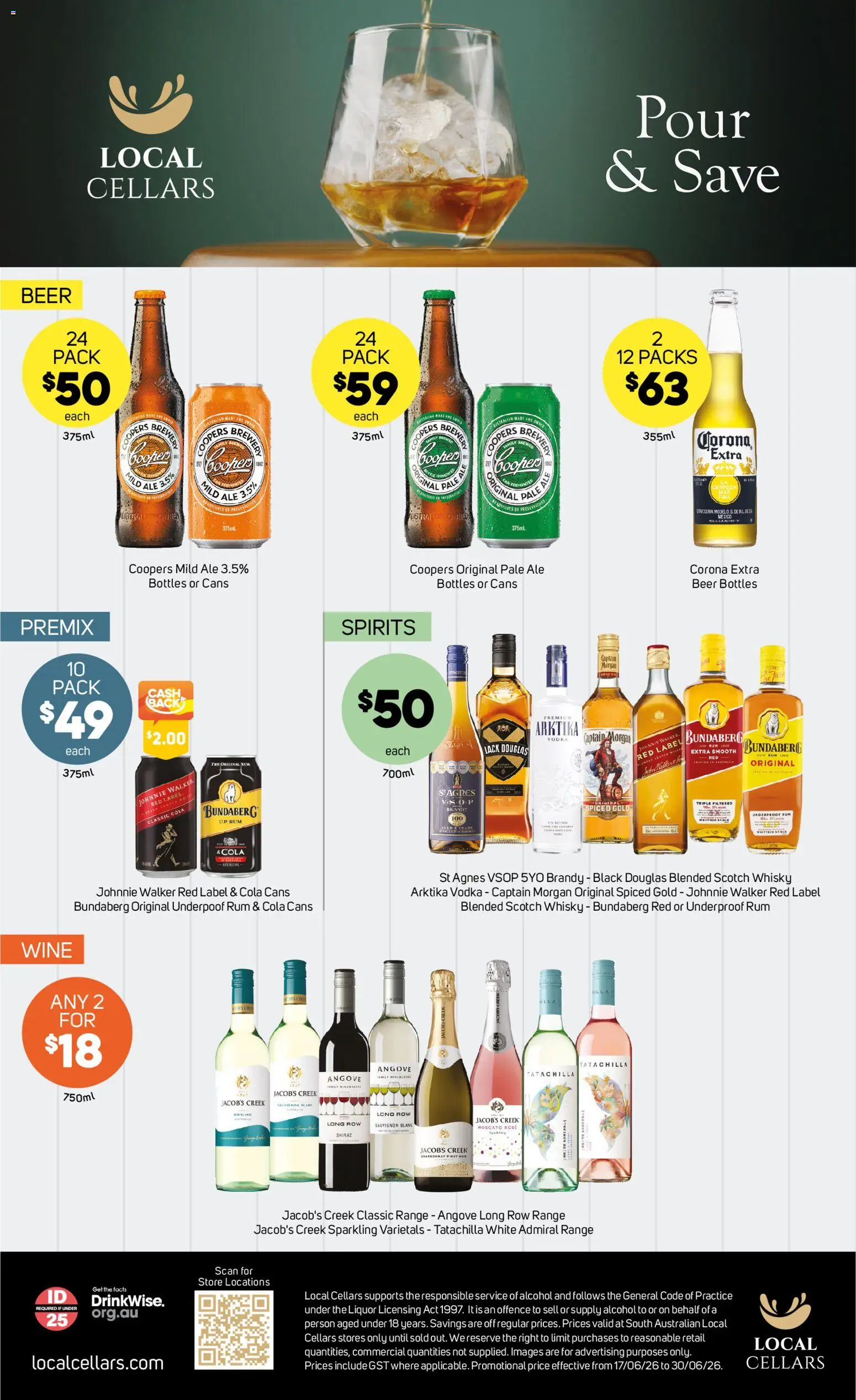 Foodland catalogue - valid from 24/06/2026 | Page: 35 | Products: Beer, Vodka, Rum, Scotch