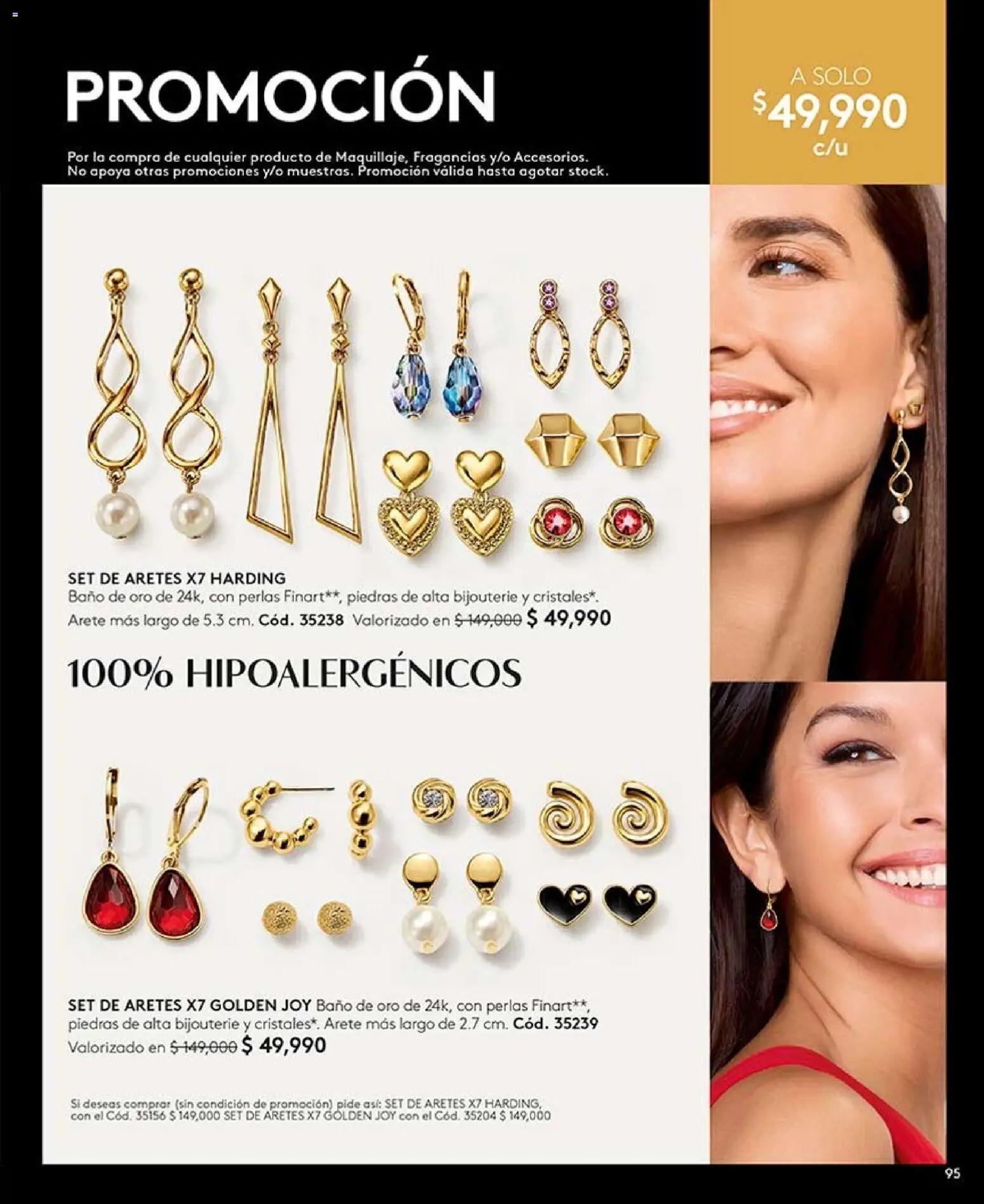 Ésika revista - valida desde el 07/08/2026 | Página: 95 | Productos: Aretes, Baño