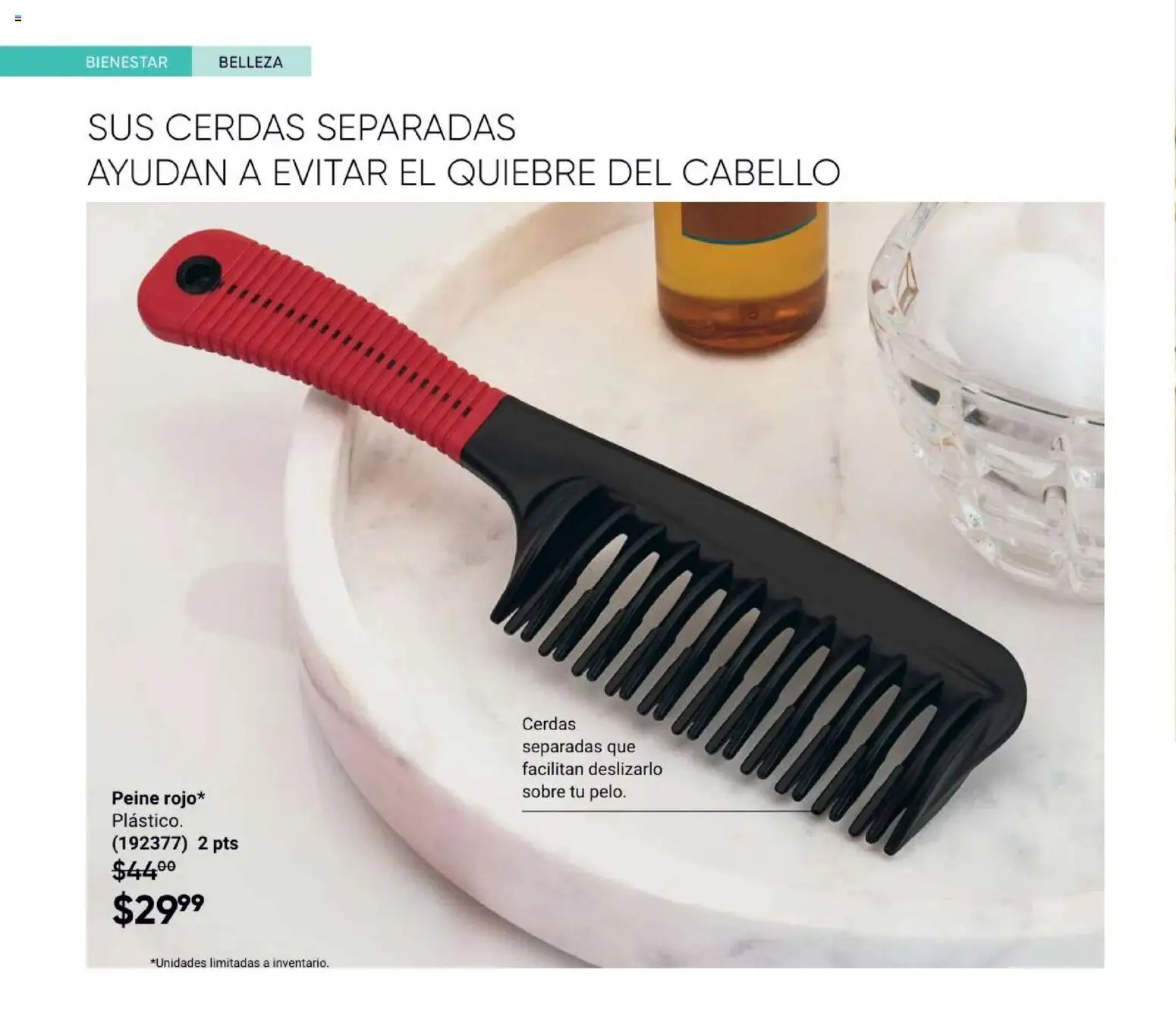 Nuevas ofertas de AVON válidas en toda la República Mexicana desde el 31/07/2026. ¡Encuentra las mejores ofertas en AVON Casa & Estilo 12 2026! | Página: 122 | Productos: Peine, Sobre
