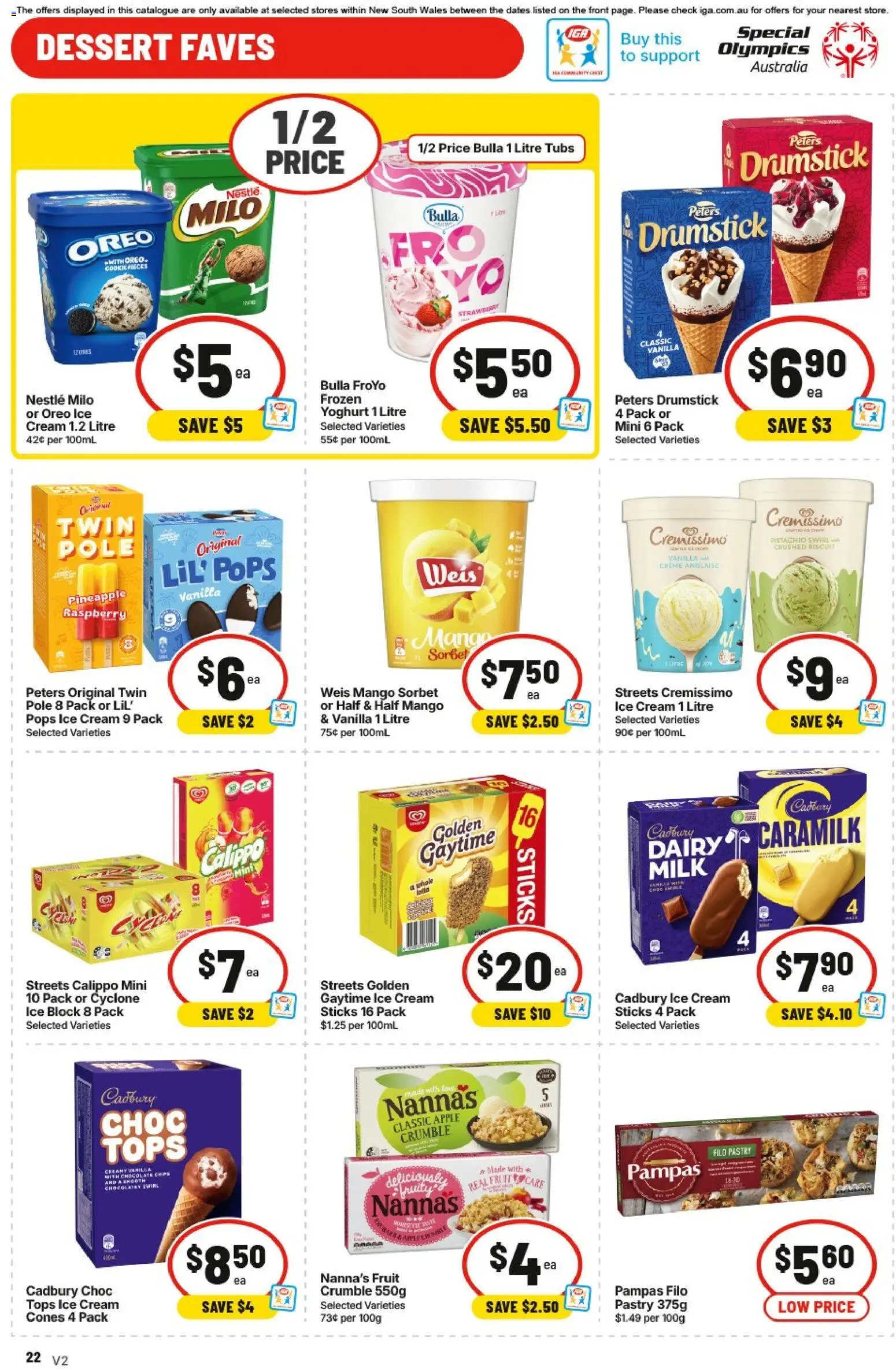IGA catalogue - valid from 13.05.2026 | Page: 23 | Products: Yoghurt, Ice cream, Mango, Raspberry