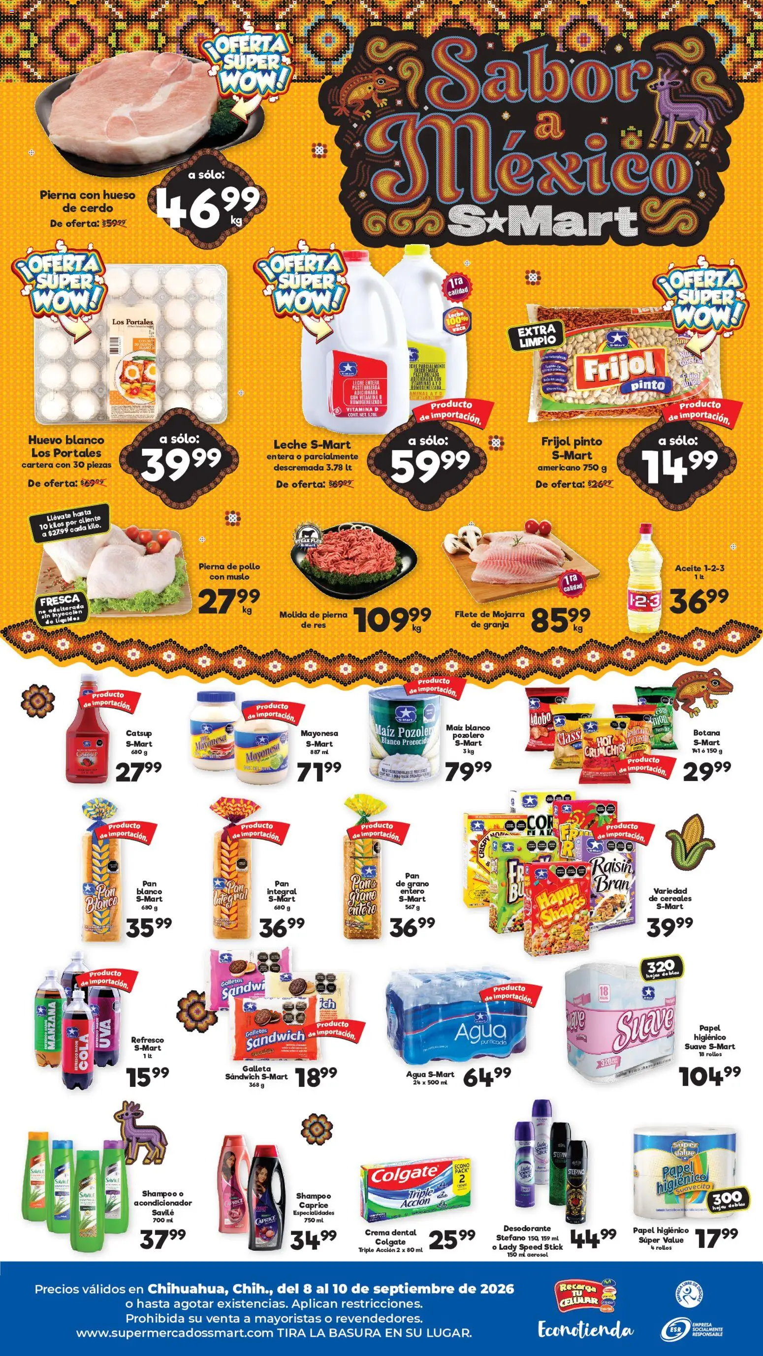 Nuevas ofertas de S-Mart válidas en toda la República Mexicana desde el 08/09/2026. ¡Encuentra las mejores ofertas en S-Mart folleto! | Página: 2