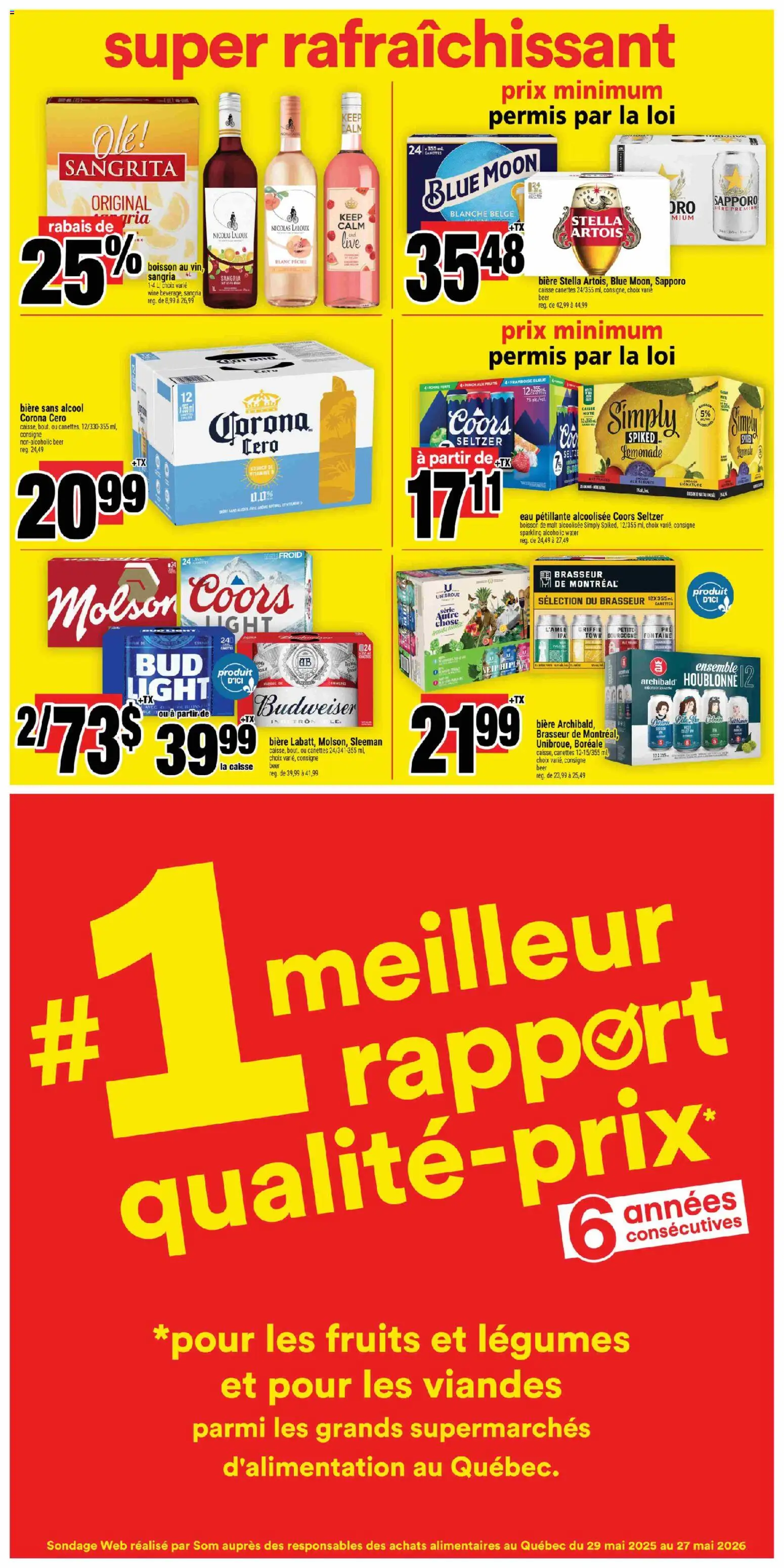 Super C flyer valid from Jul 30, 2026 | Page: 3 | Products: Lemonade, Legumes, Wine, Beer